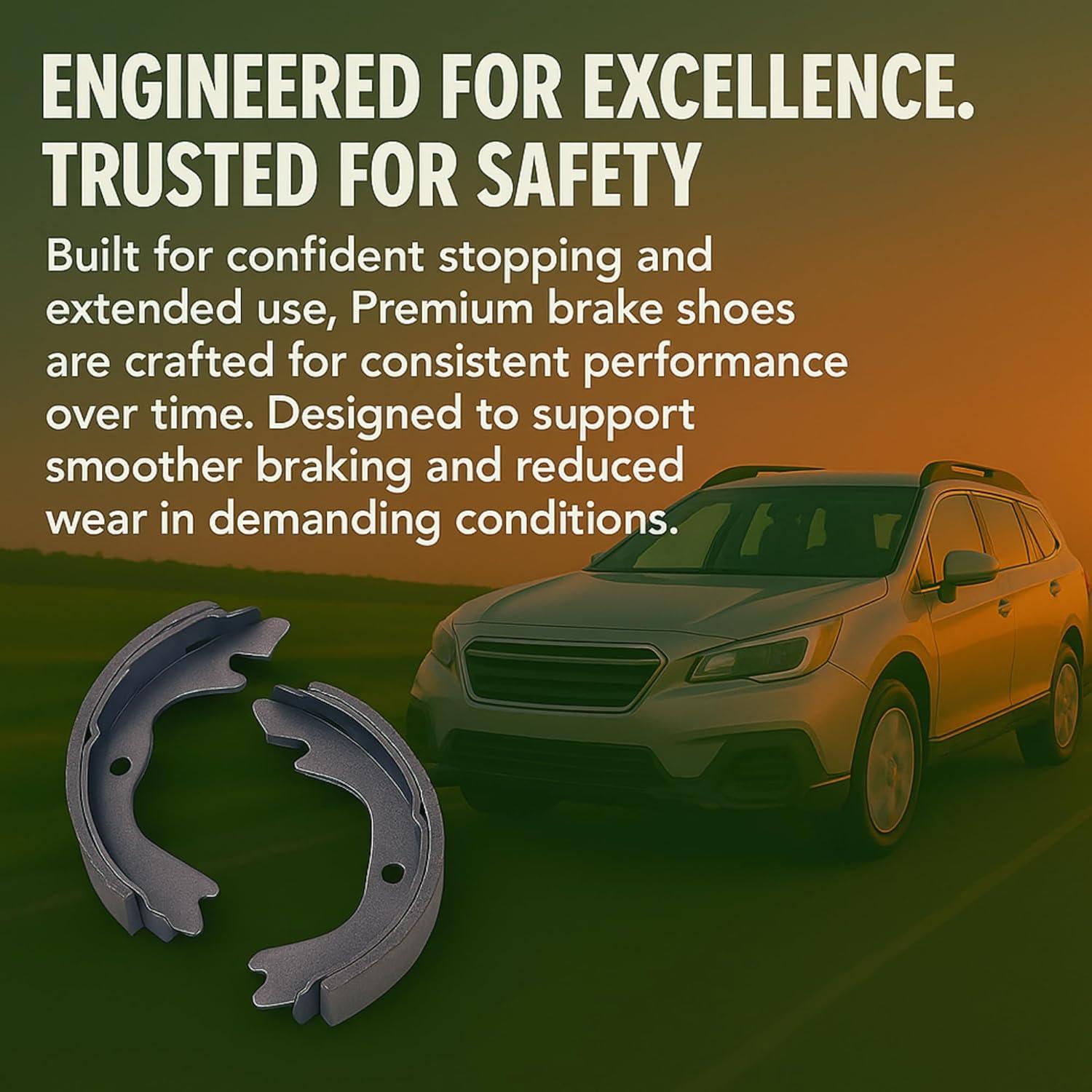 Zapatas de Freno de Tambor Traseras Quality-Built FS1070 para Toyota Yaris 2014-2020