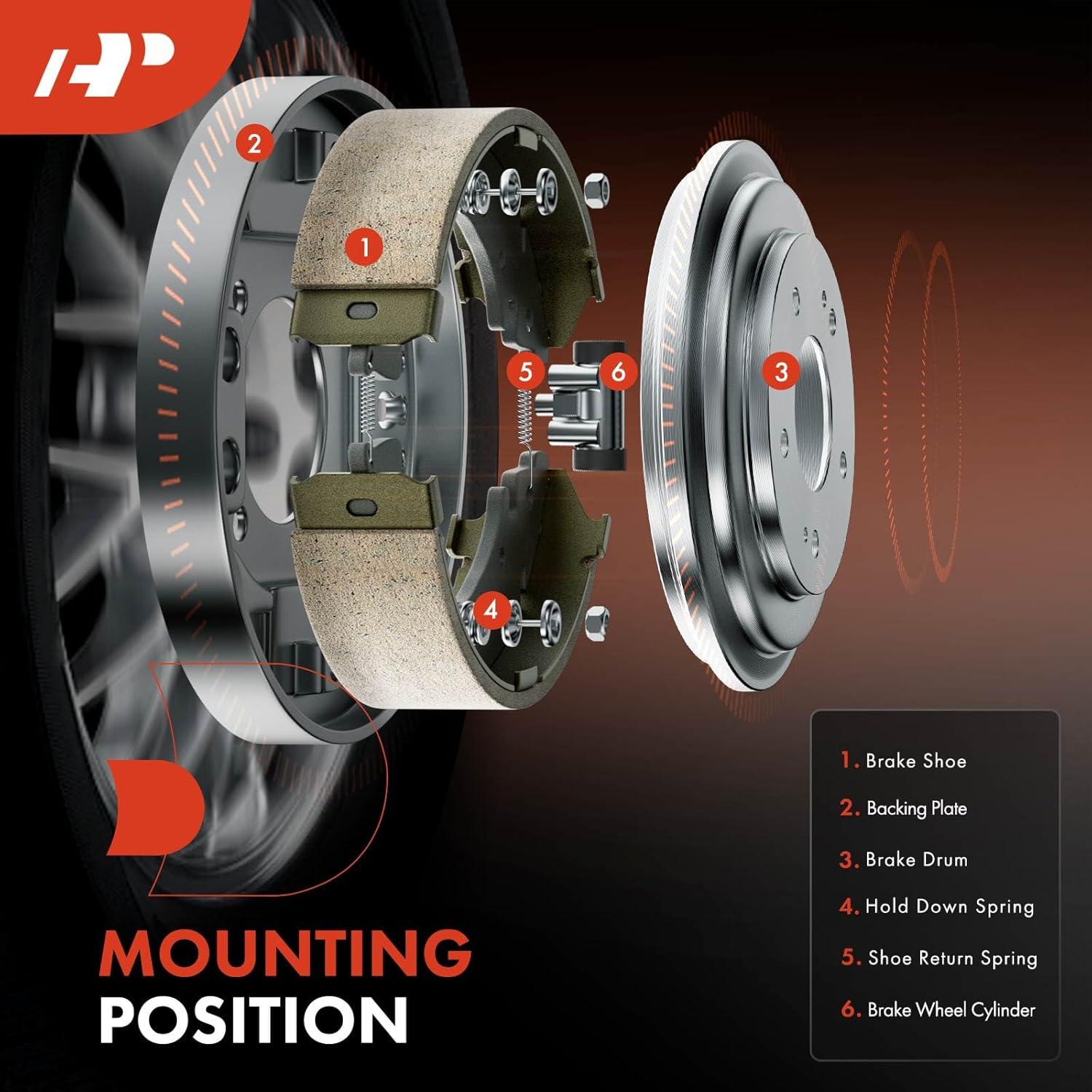 Juego de Zapatas de Freno A-Premium para Toyota Yaris y Mazda 2