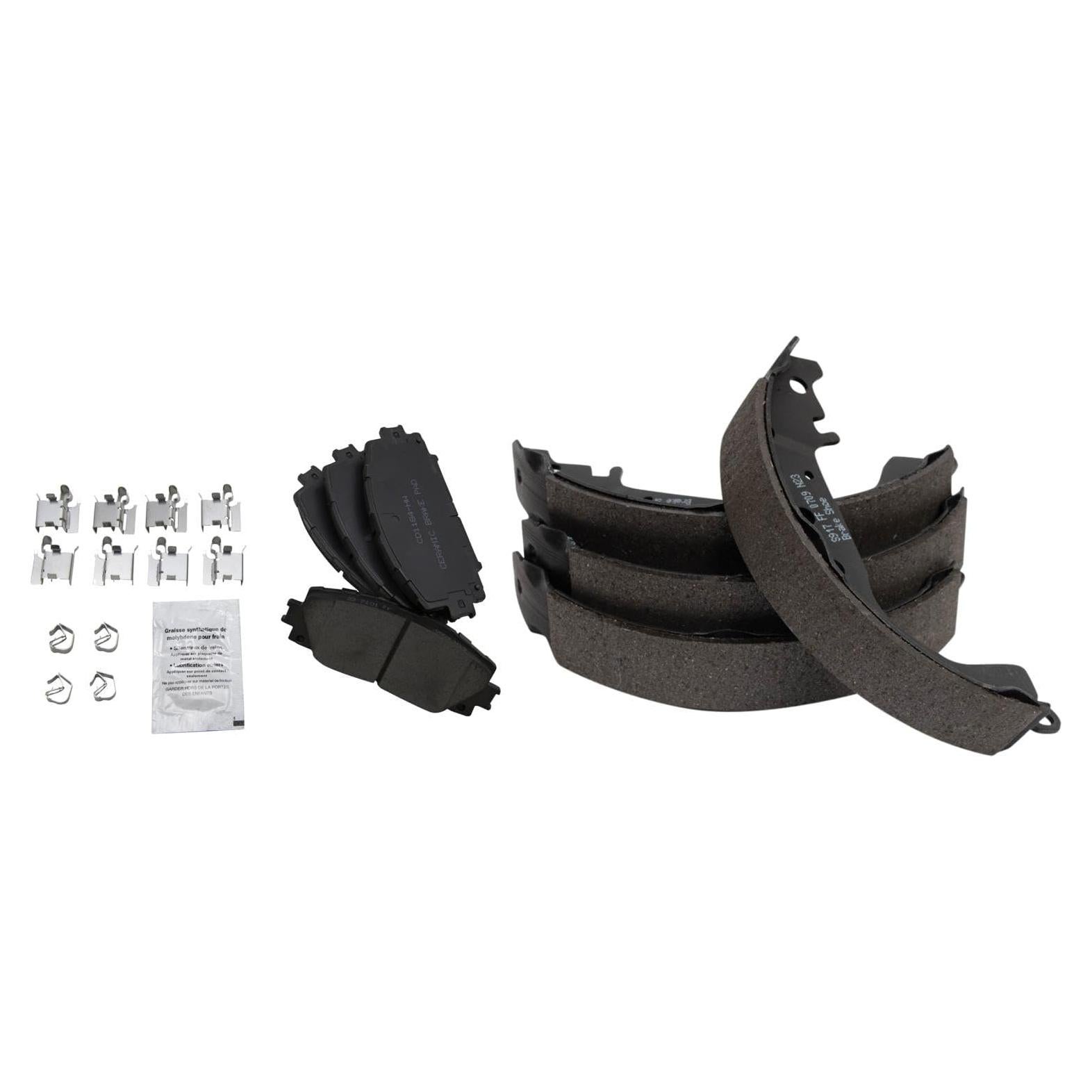 Pastillas de freno de cerámica TRQ BFA81646 para Toyota Yaris 2007-2018