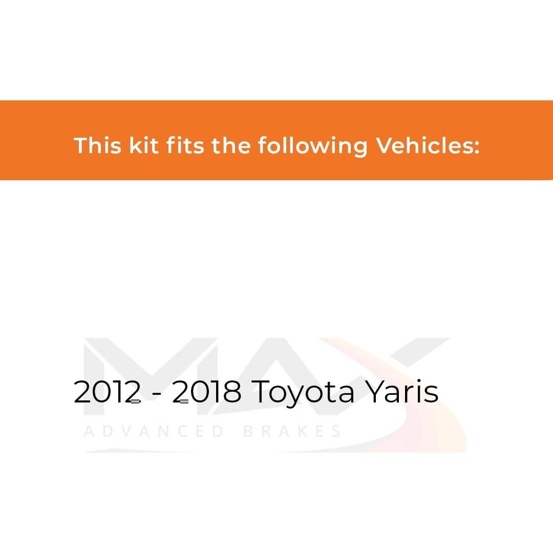 Kit de Freno y Rotor Trasero Max ValueMAX para Toyota Yaris 2012-2018
