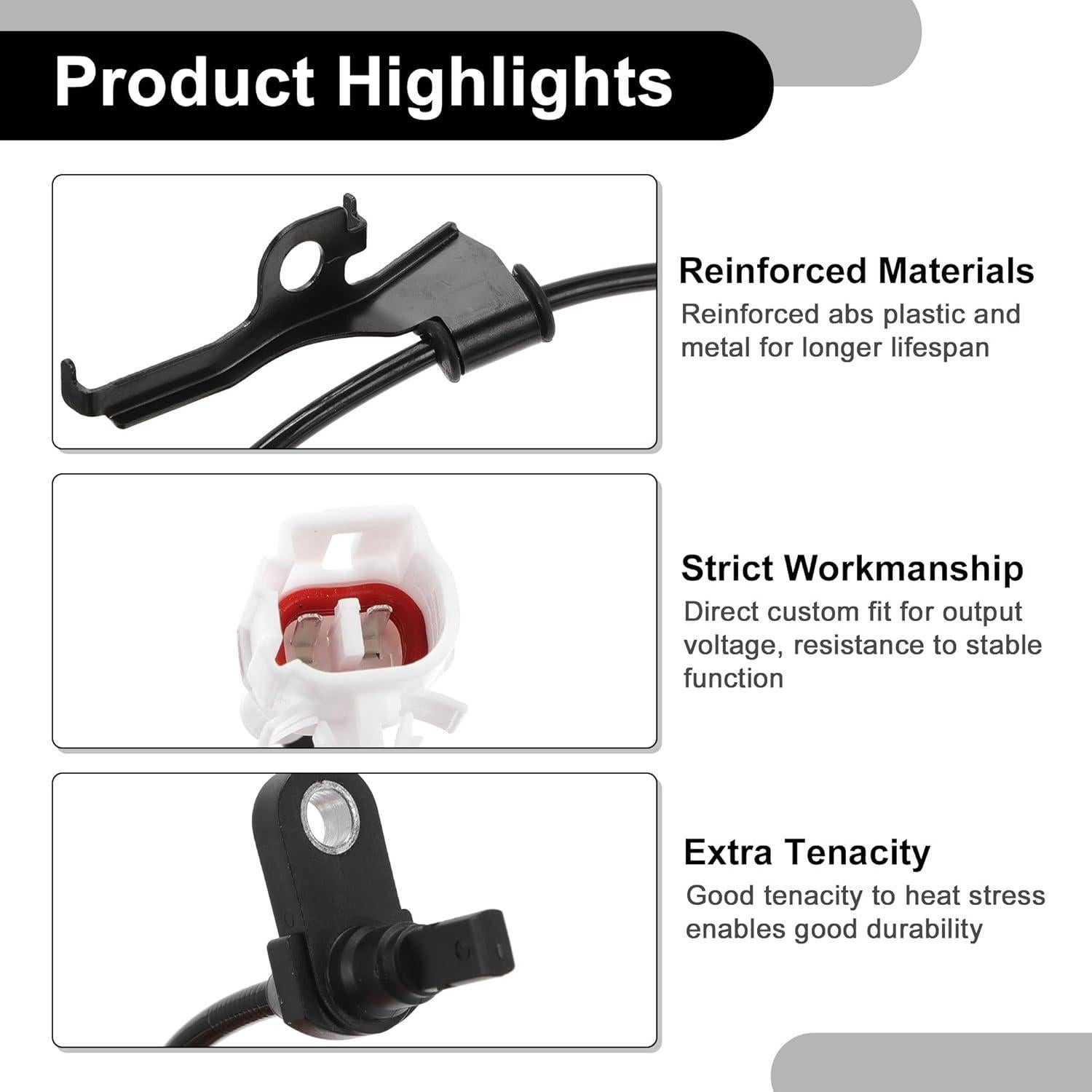 Sensor de Velocidad de Rueda ABS Partuto 8954252030 para Toyota Yaris 2007-2011