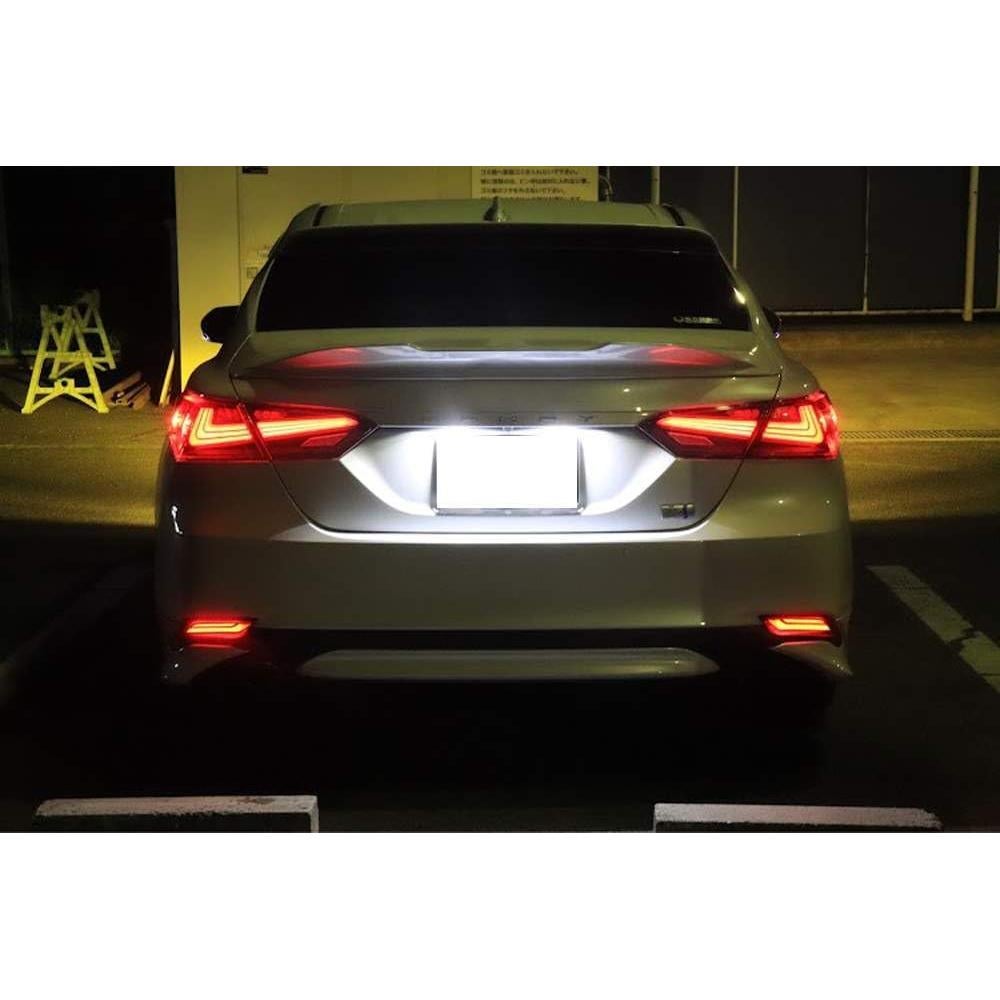 Luces Reflectoras LED Rojas iJDMTOY para Toyota Camry 2018+