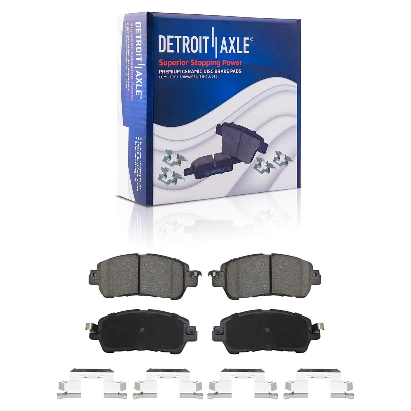 Pastillas de freno delanteras Detroit Axle P-1852 para Toyota Yaris