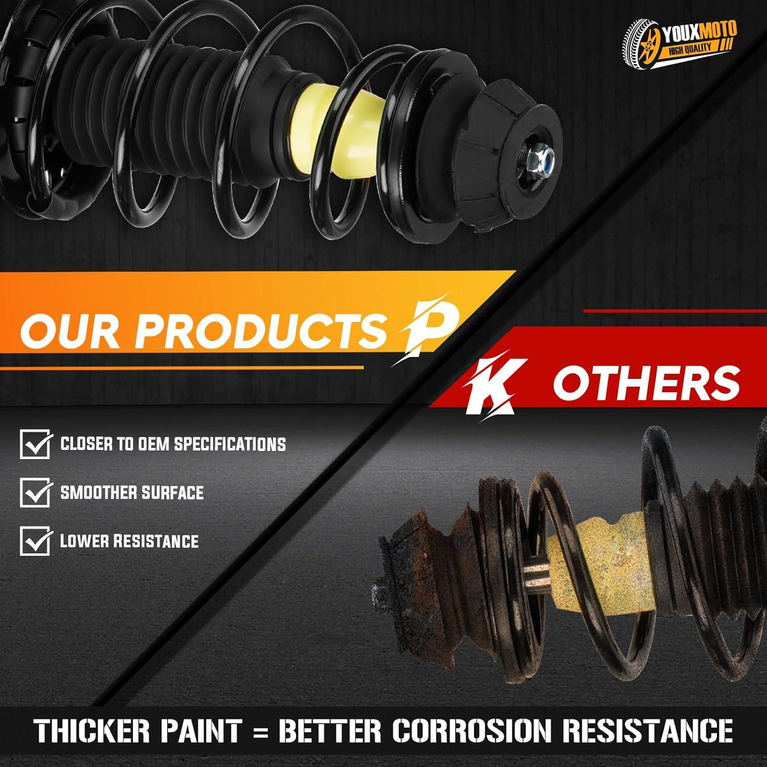 Amortiguador Frontal Completo Youxmoto para Toyota Yaris 2006-2012 (Juego de 2)