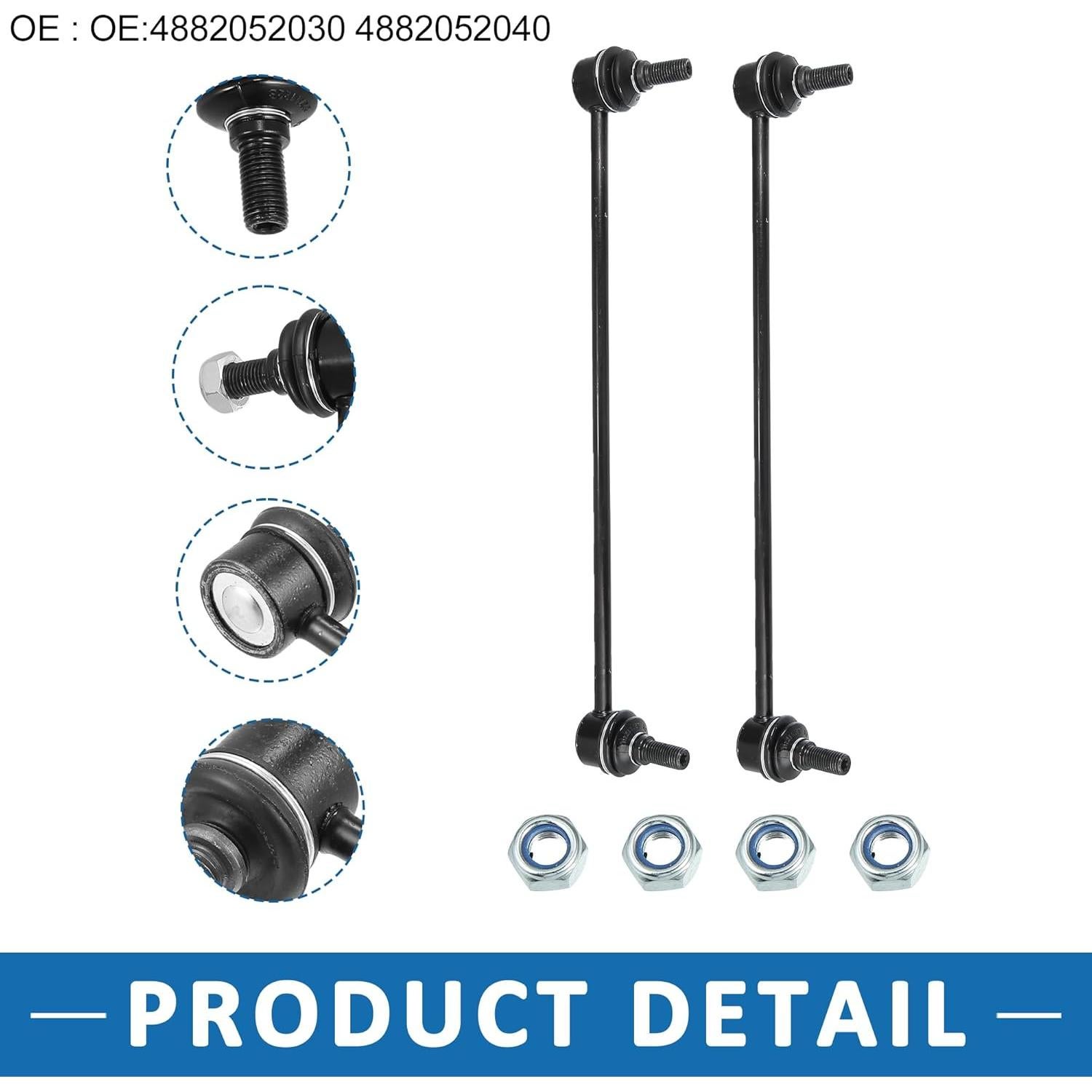 Enlaces de Barra Estabilizadora Delantera A ABSOPRO Toyota Yaris 2007-2018 (Juego de 2)