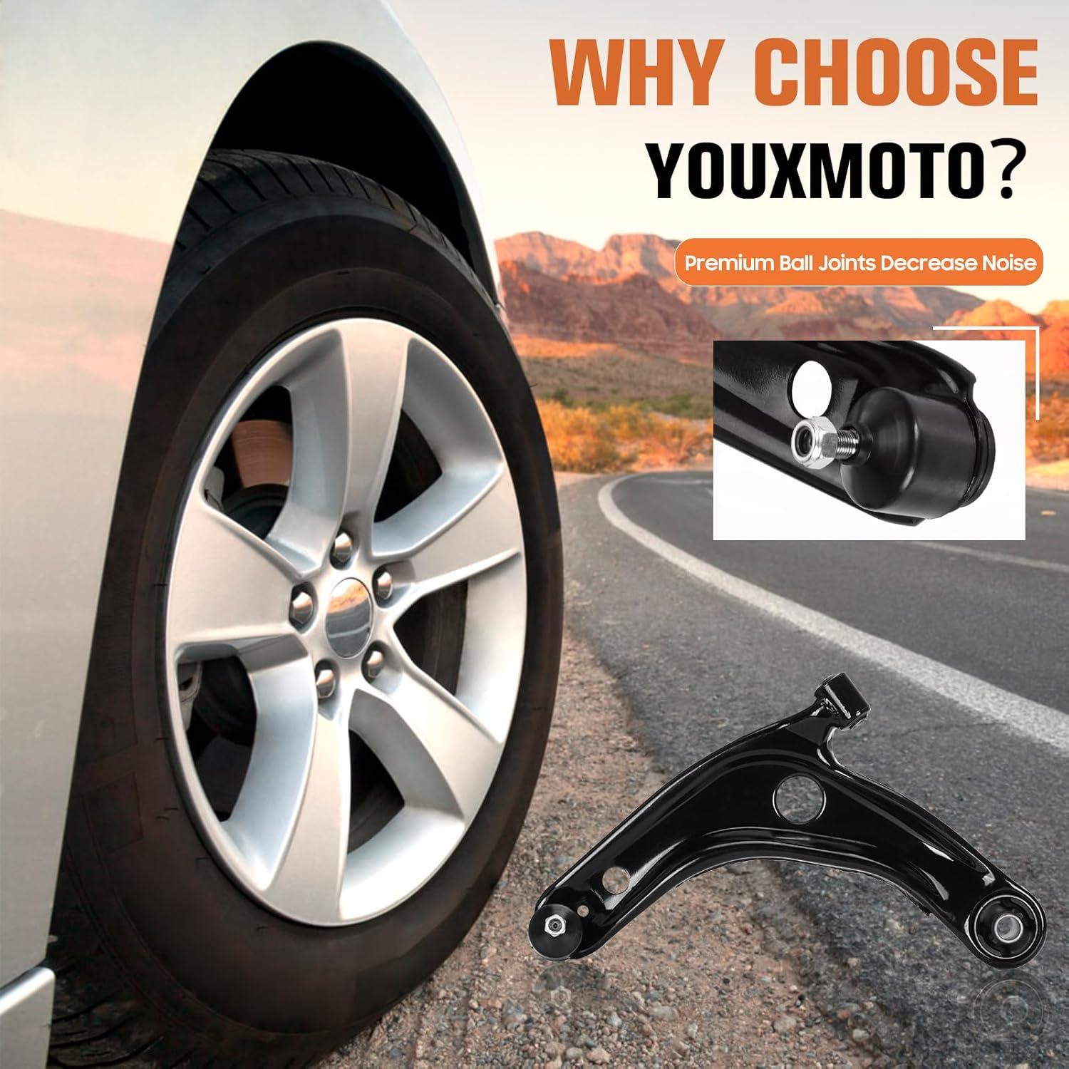 Brazos de Control Inferior Delantero Youxmoto para Toyota Prius C, Yaris, Scion xD