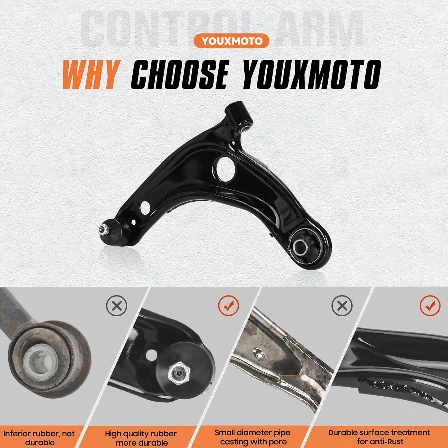 Brazos de Control Inferior Delantero Youxmoto para Toyota Prius C, Yaris, Scion xD