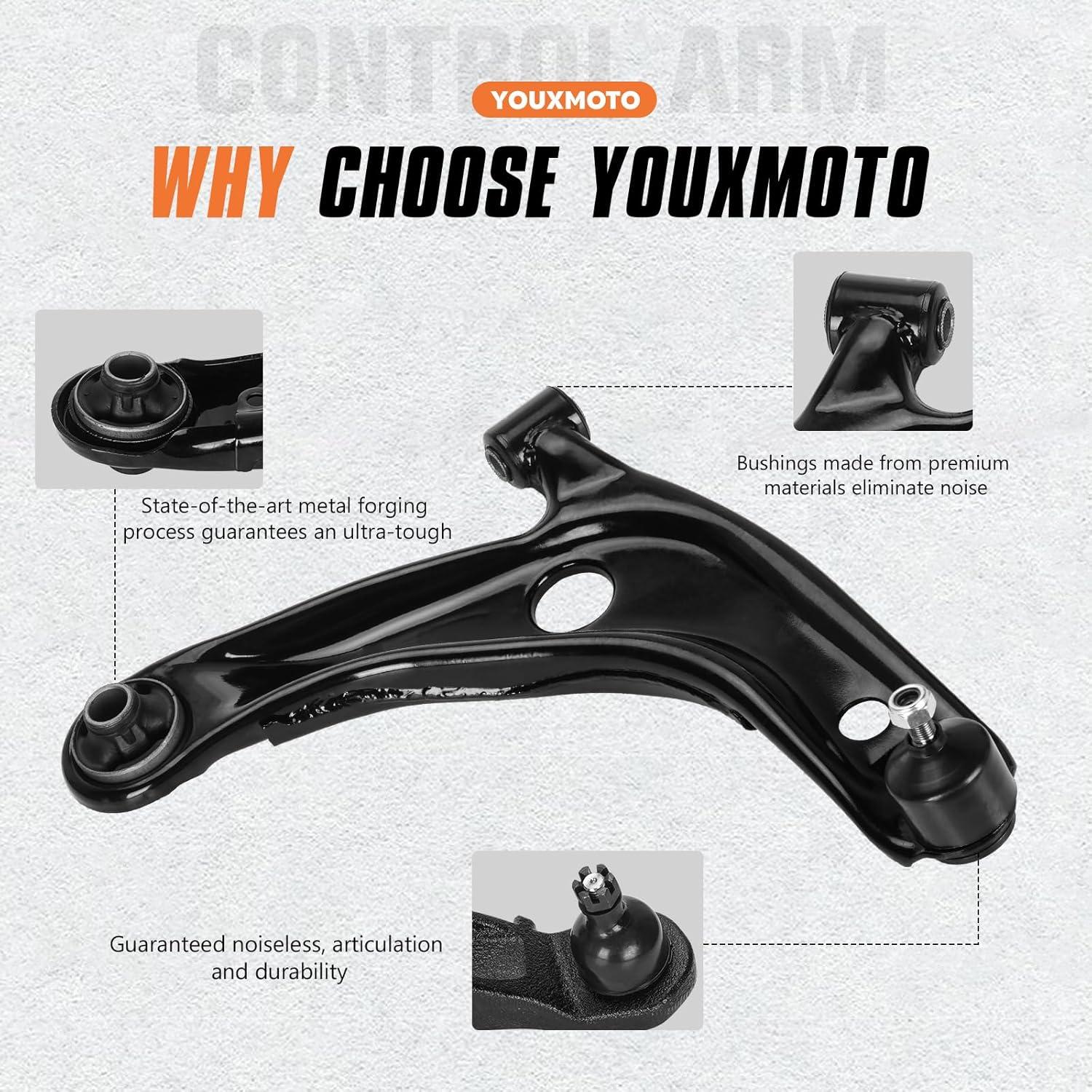 Brazos de Control Inferior Delantero Youxmoto para Toyota Prius C, Yaris, Scion xD