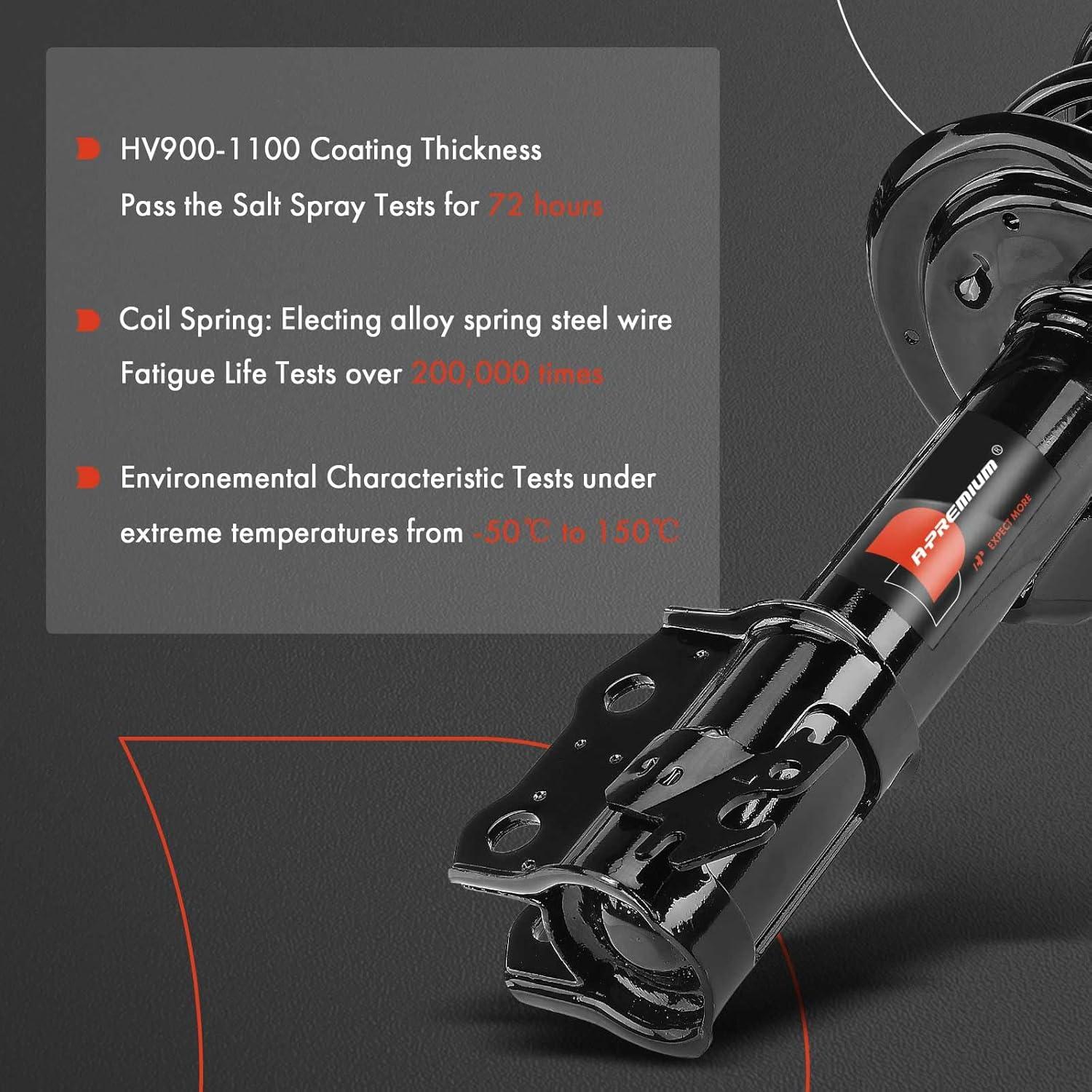 Amortiguador y Resorte A-Premium para Toyota Yaris 2012-2015