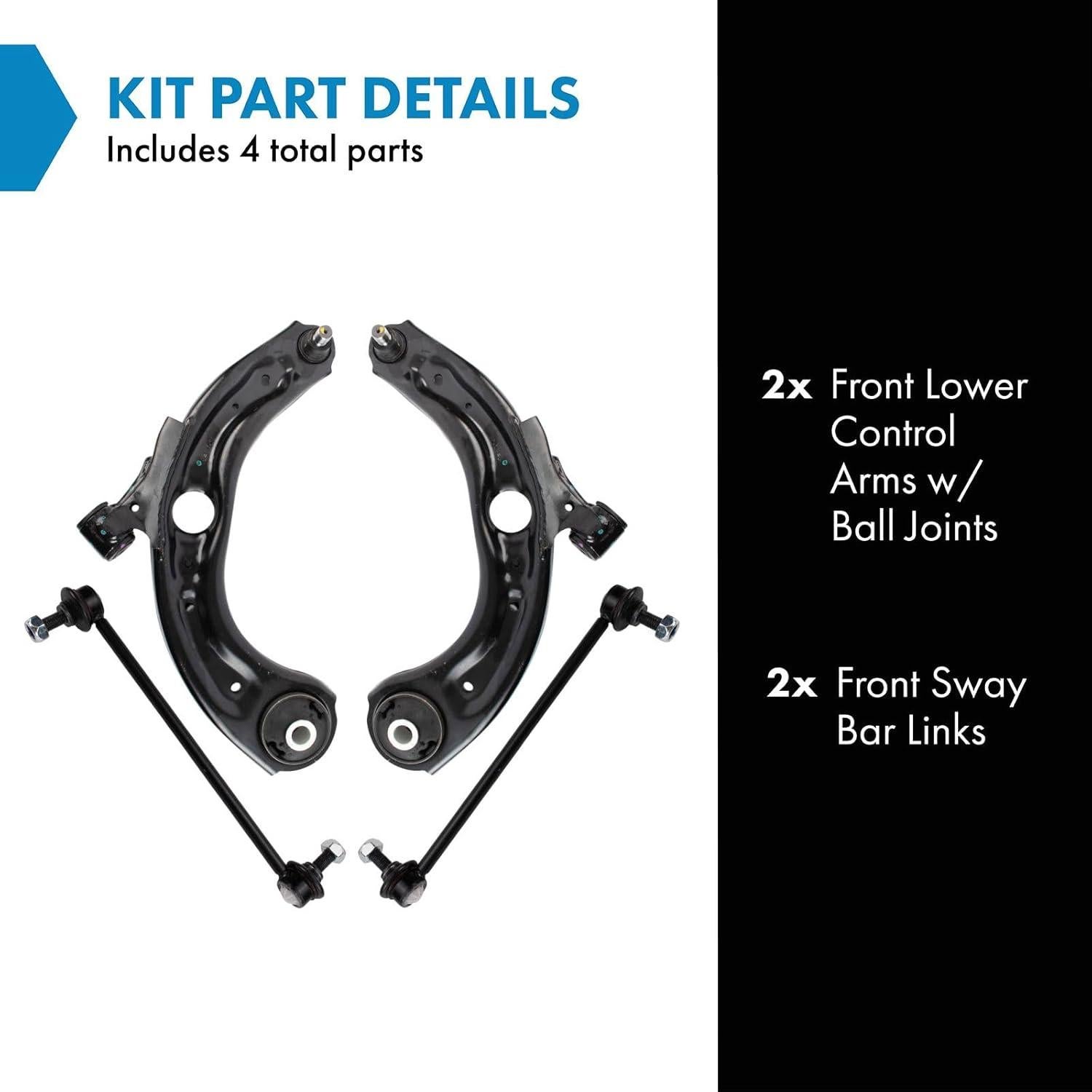 Kit de Suspensión Delantera TRQ 4 Piezas para Toyota Yaris iA