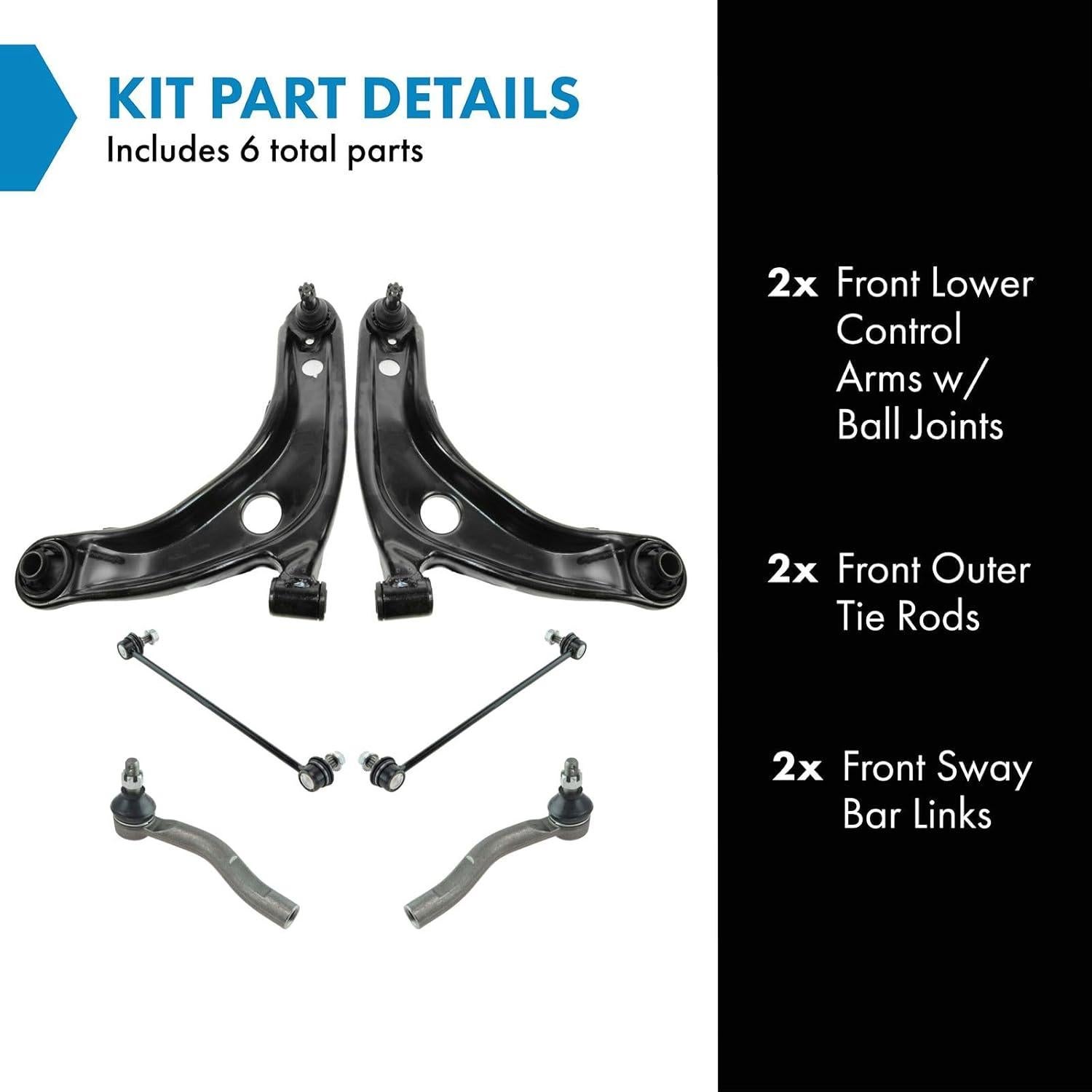 Kit de Suspensión Delantera TRQ PSA86060 para Toyota Prius C y Yaris