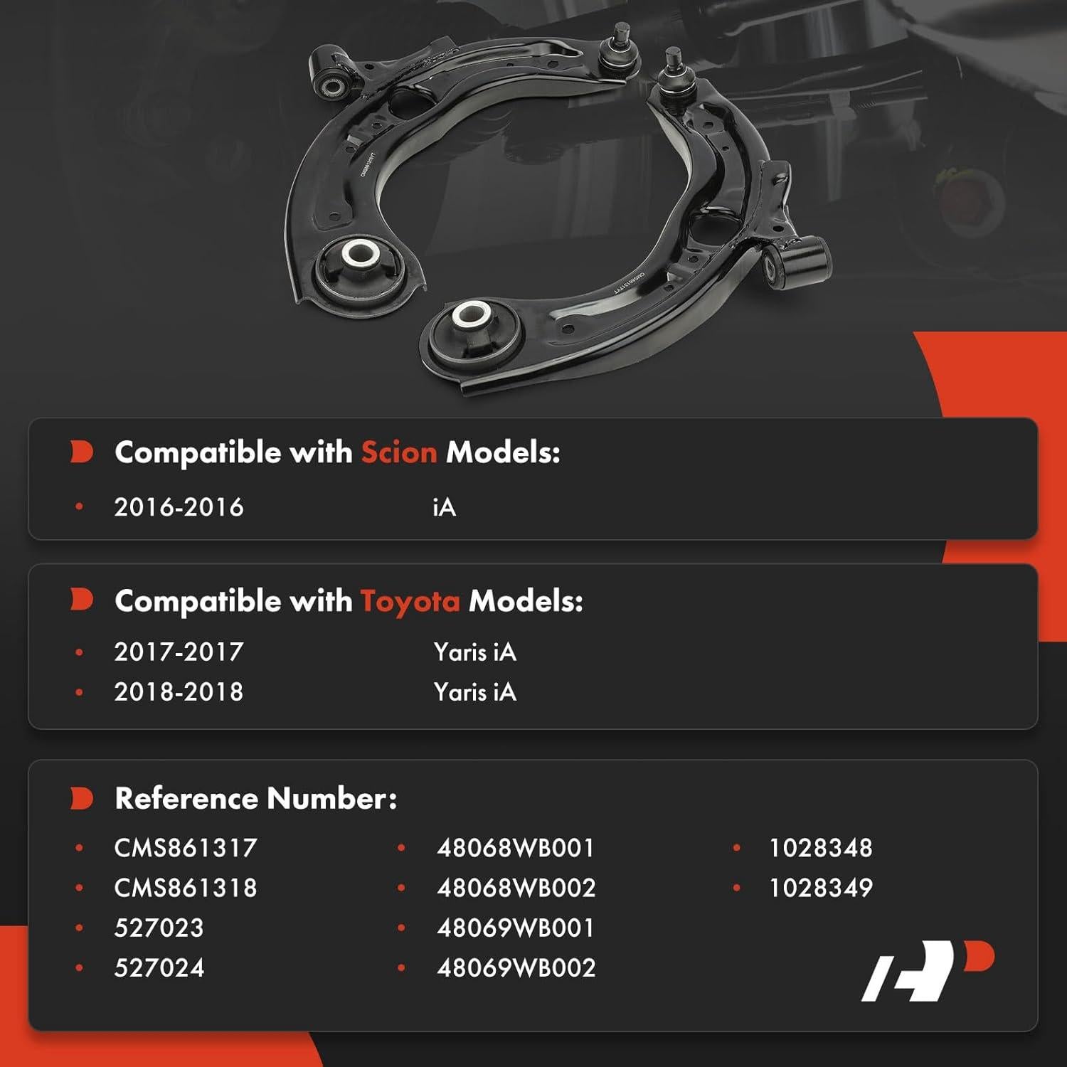 Brazos de Control Inferior A-Premium para Scion iA y Toyota Yaris