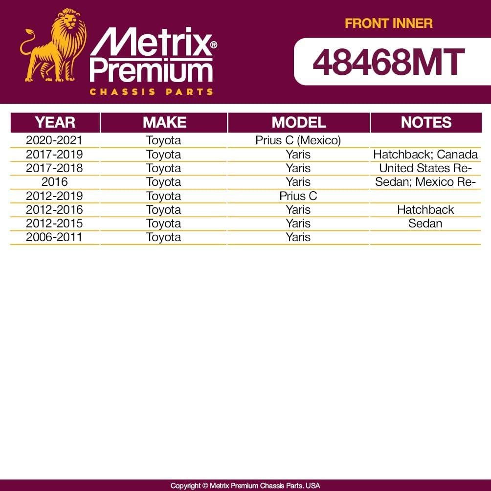 Extremo de Varilla de Dirección Interior Metrix 48468MT Toyota