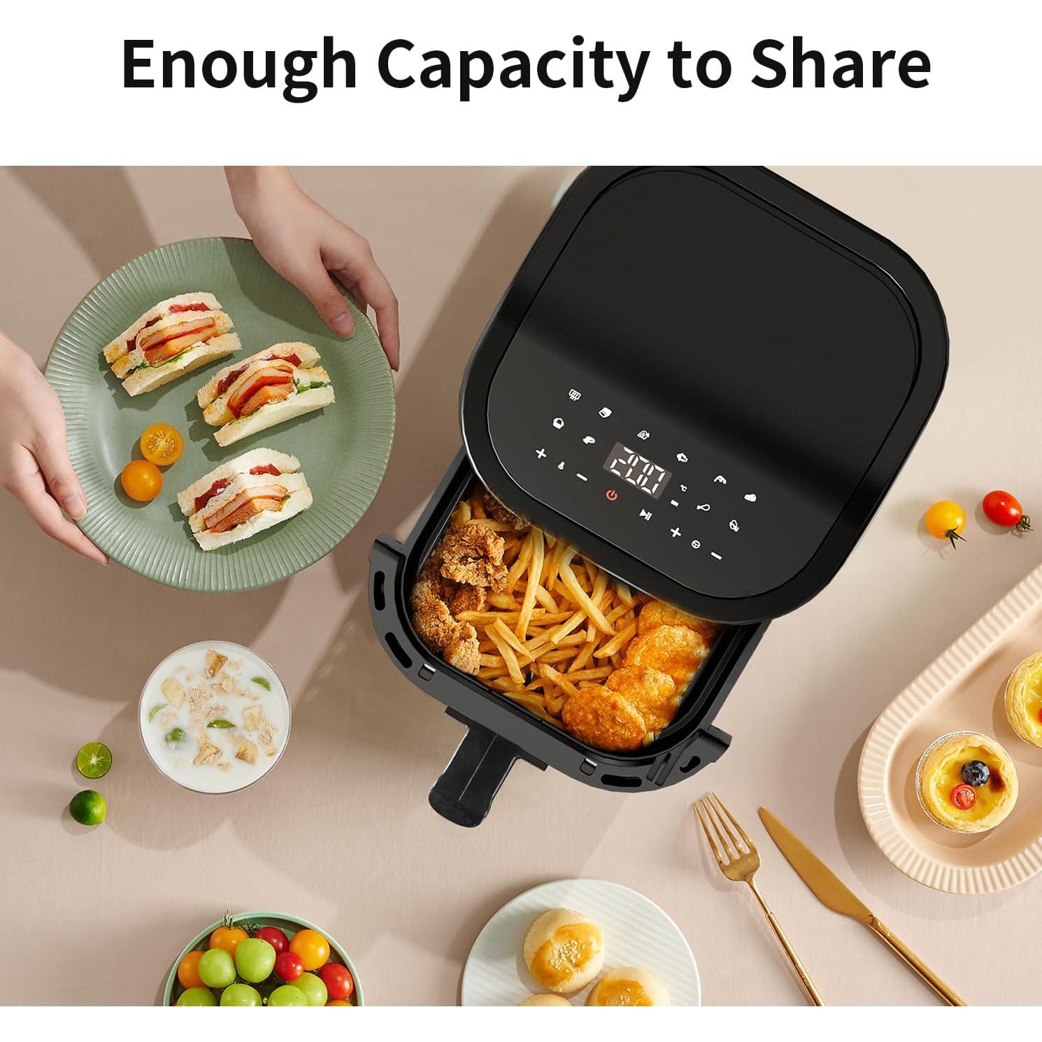 Freidora de Aire TOKIT 4.5L 1500W 10 en 1 Digital Antiadherente