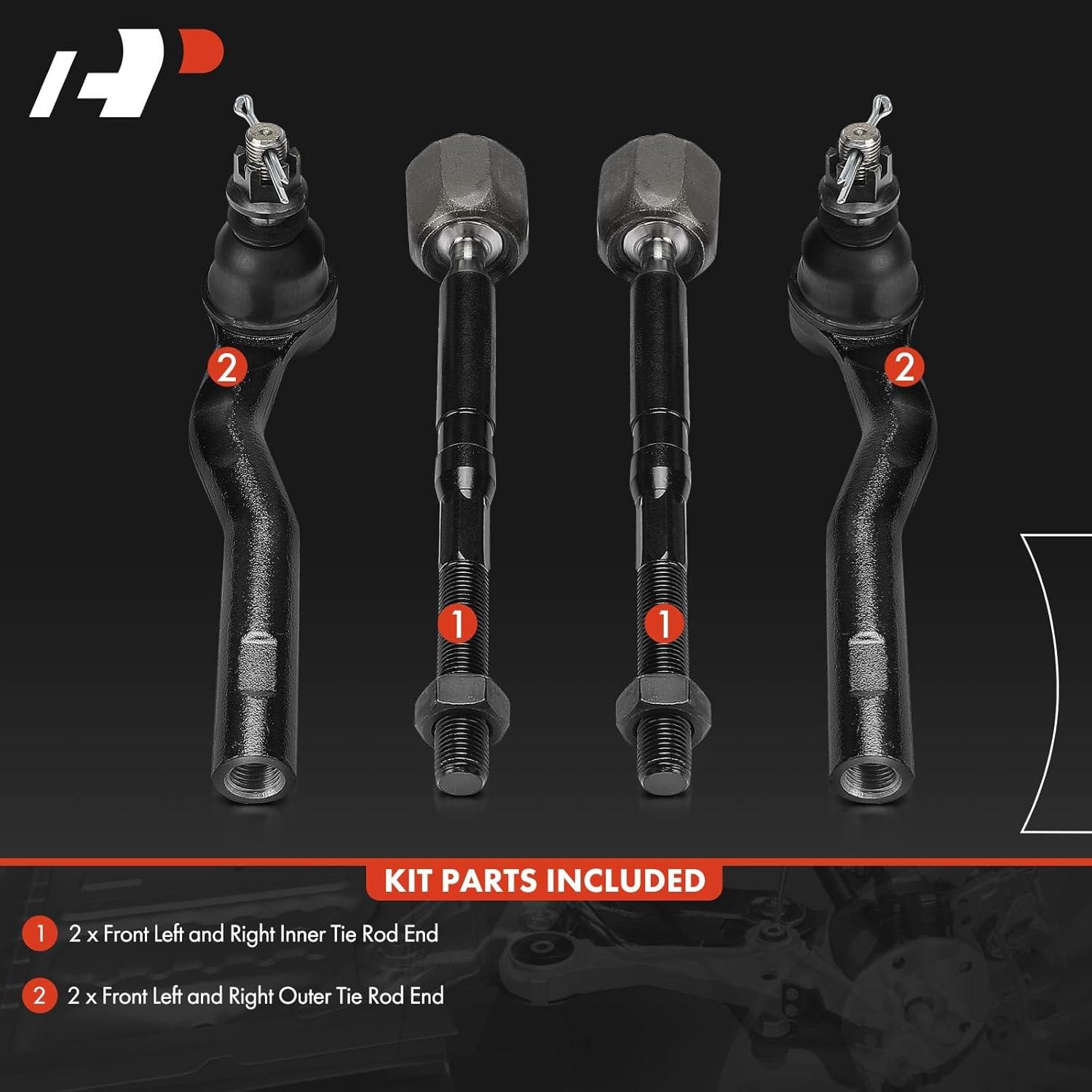 Kit de extremos de barra de dirección A-Premium para Toyota Yaris 2016-2020