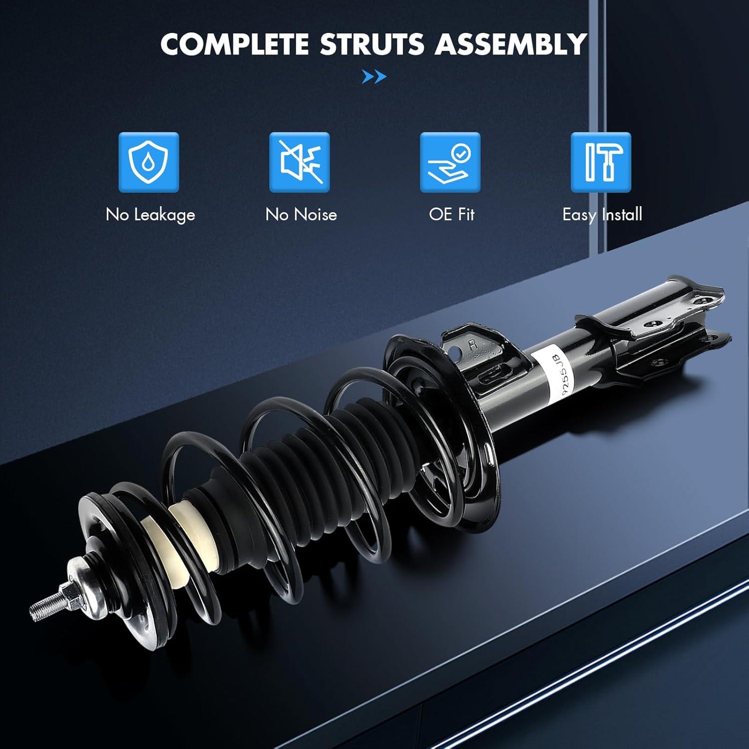 Conjunto de Estribos y Amortiguadores ASAPE para Toyota Yaris 2006-2011