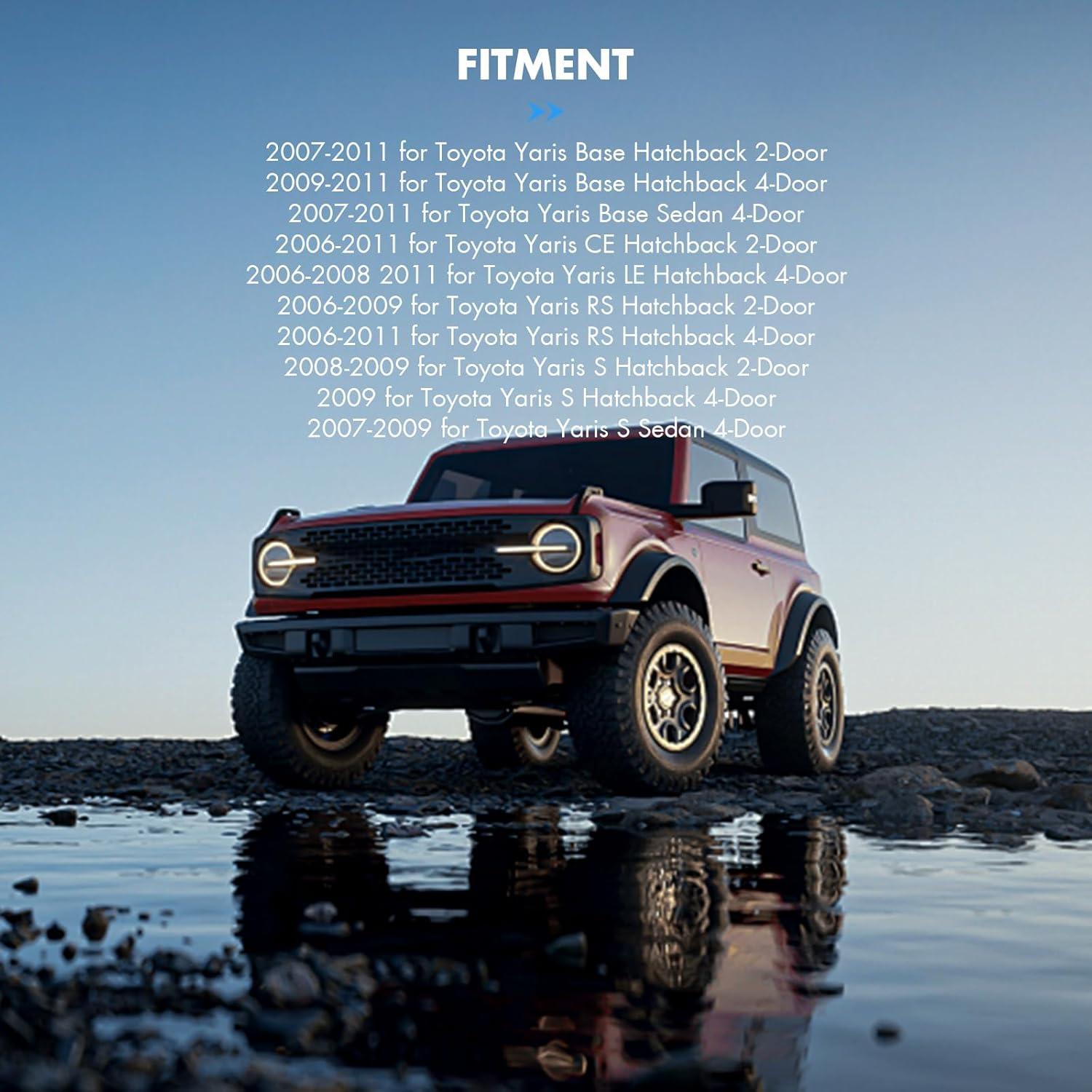 Conjunto de Estribos y Amortiguadores ASAPE para Toyota Yaris 2006-2011