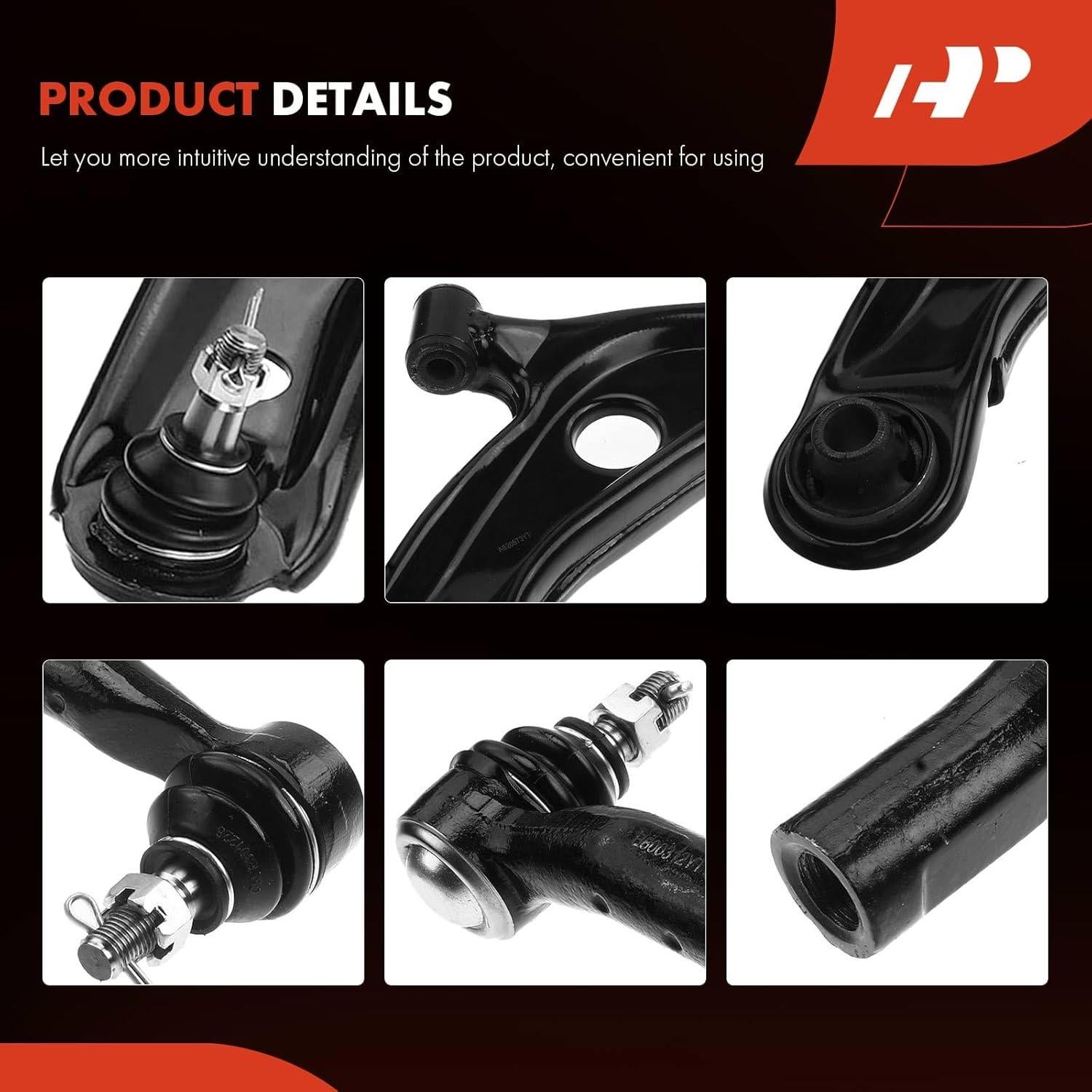 Conjunto A-Premium 4 Piezas Brazo Control y Barra Dirección Toyota