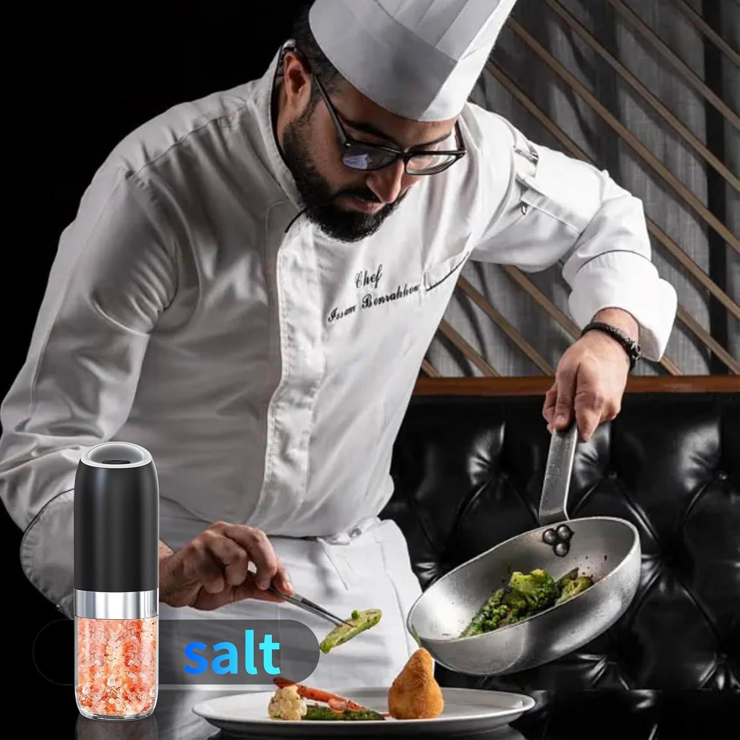 Juego de Molinillos Eléctricos de Sal y Pimienta BoAn 175g