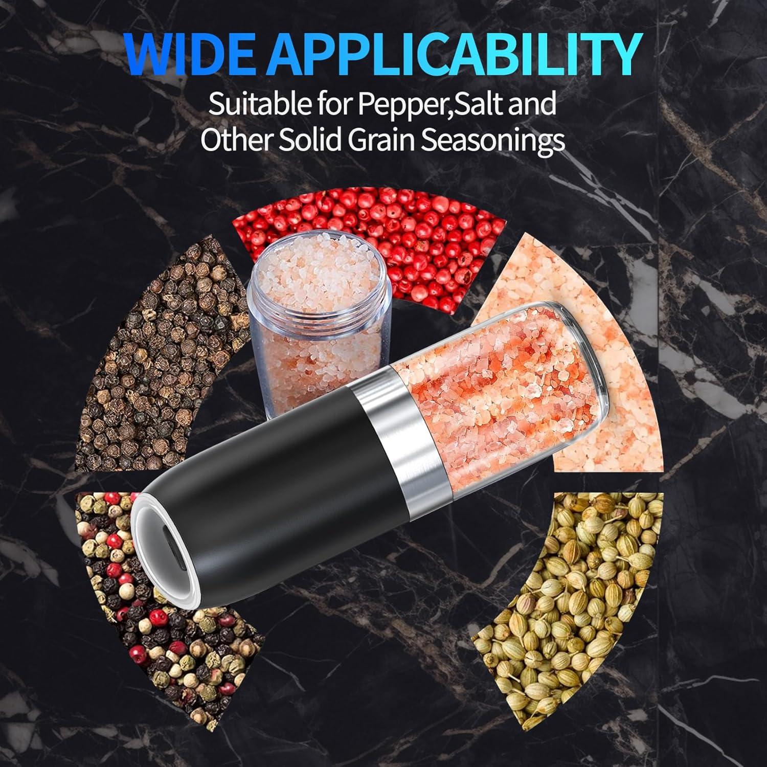 Juego de Molinillos Eléctricos de Sal y Pimienta BoAn 175g