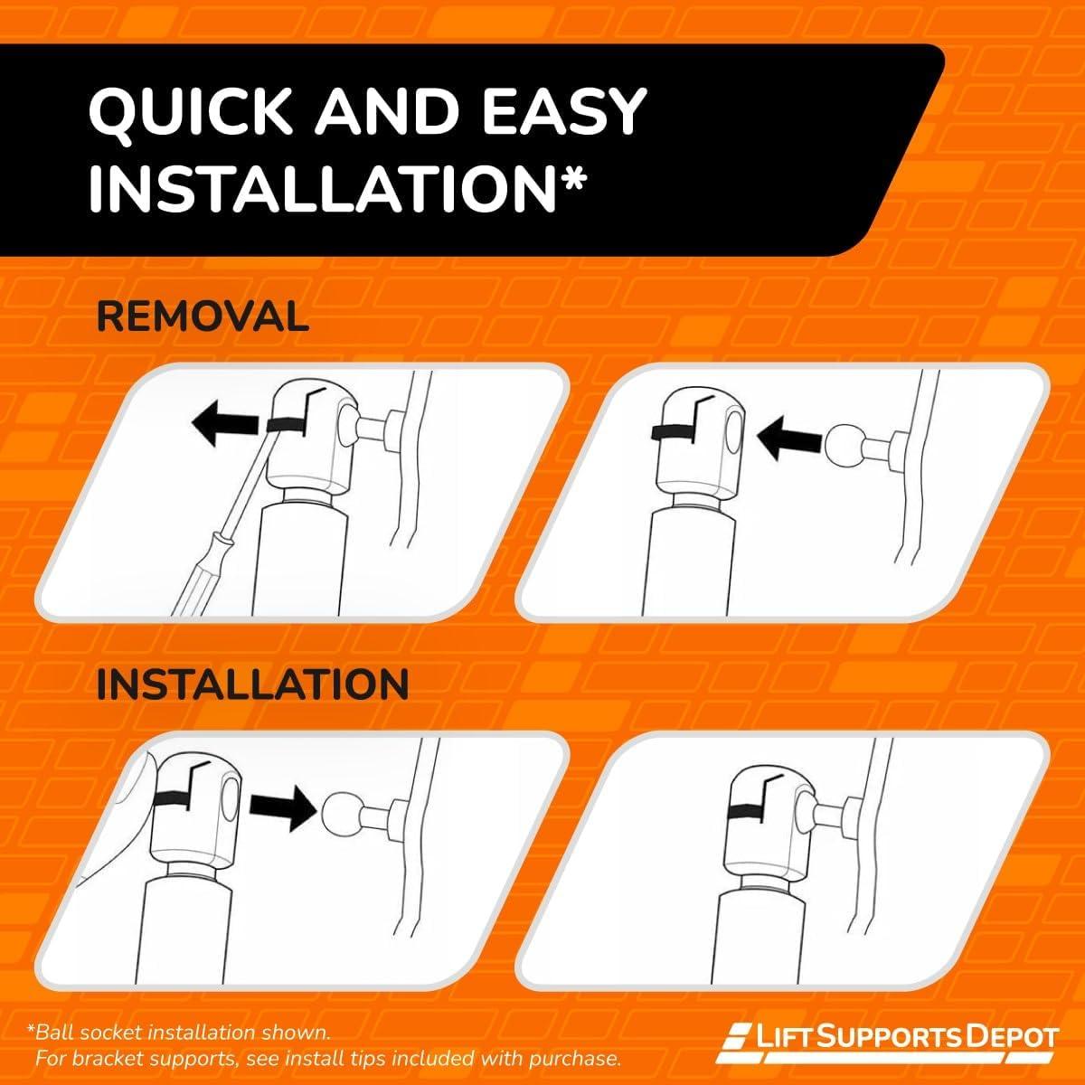 Soportes de Elevación Lift Supports Depot para Toyota Yaris 2012-2017