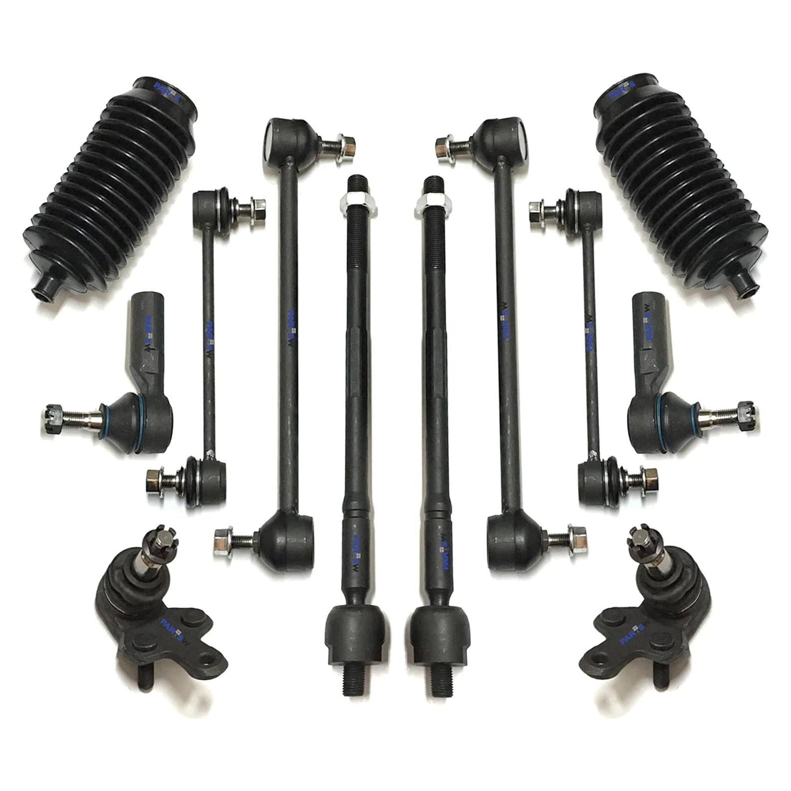 Kit de Suspensión Delantera y Trasera PartsW 12 Piezas para Lexus ES300, Toyota Avalon, Camry