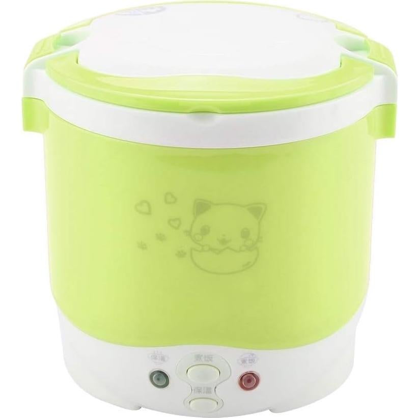 Olla Arrocera Mini Eléctrica Keenso 1L 12V Portátil Verde
