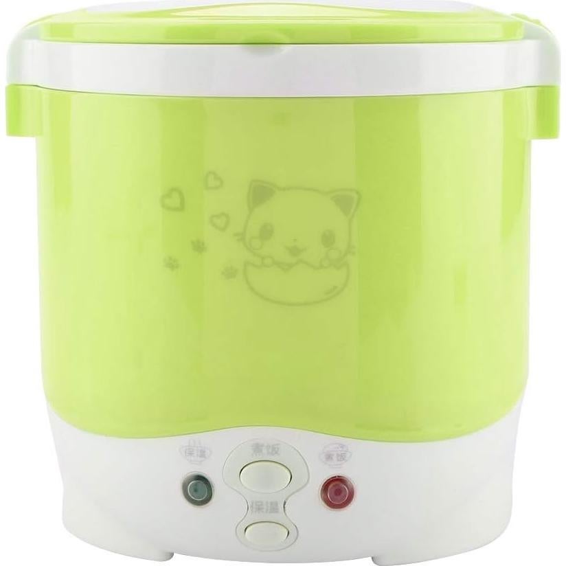 Olla Arrocera Mini Eléctrica Keenso 1L 12V Portátil Verde