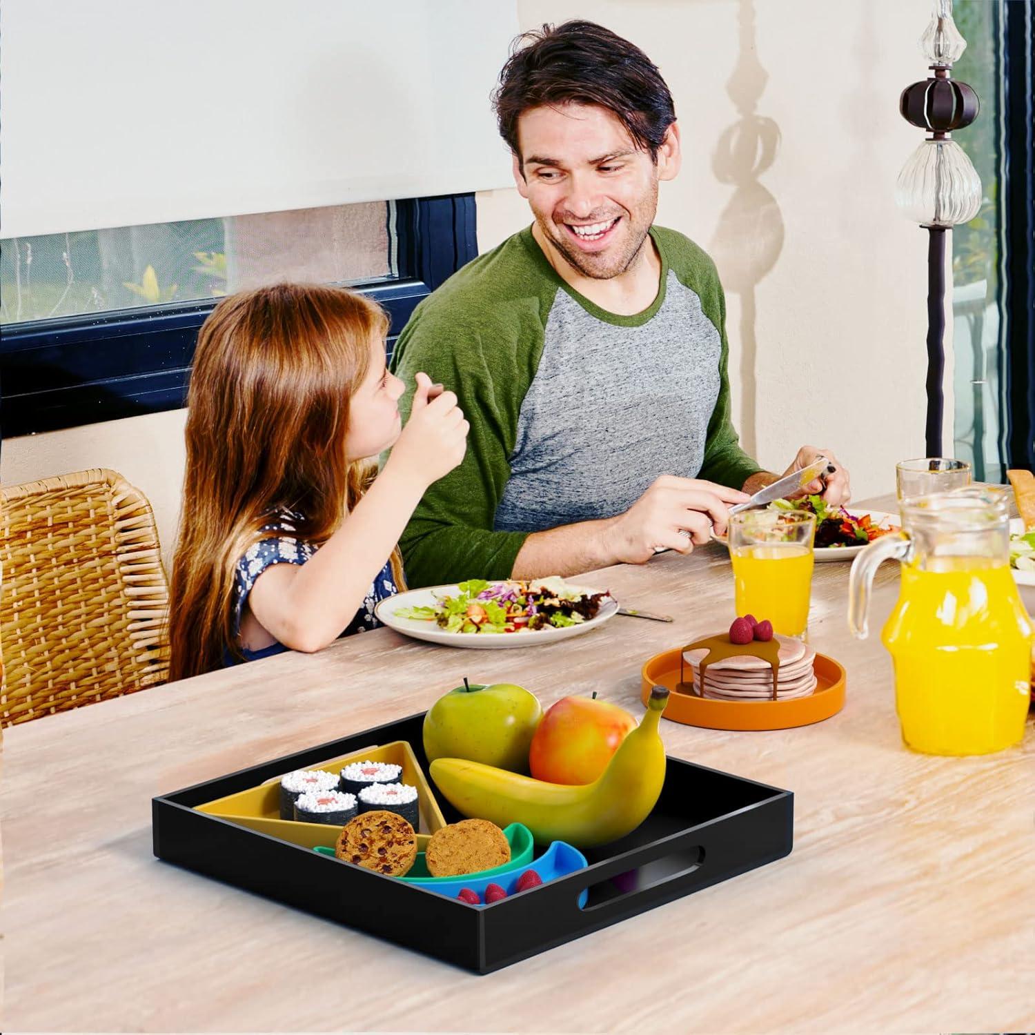 Bandeja de Acrílico NIUBEE 30.48x30.48 cm Negra - A Prueba de Derrames