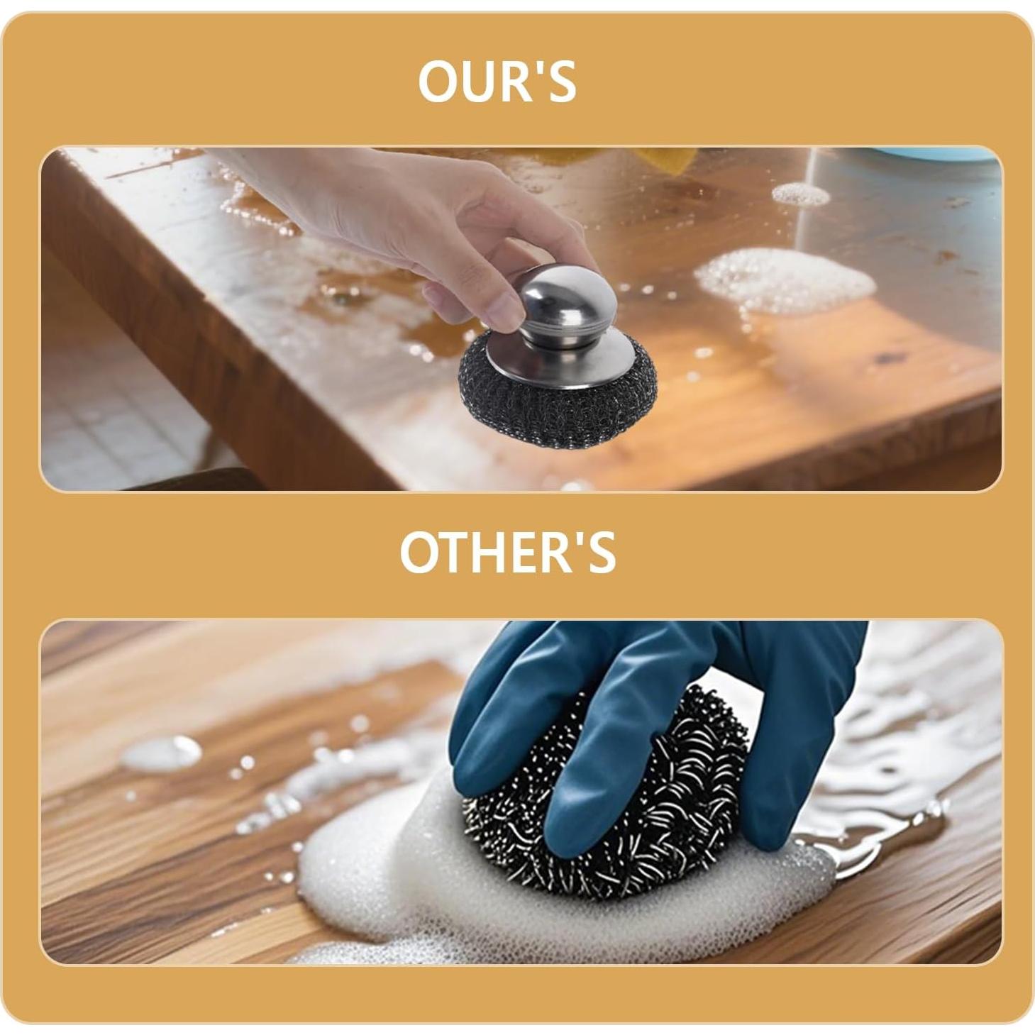 Juego de Estropajos de Acero Inoxidable Yuunheg con Almohadillas