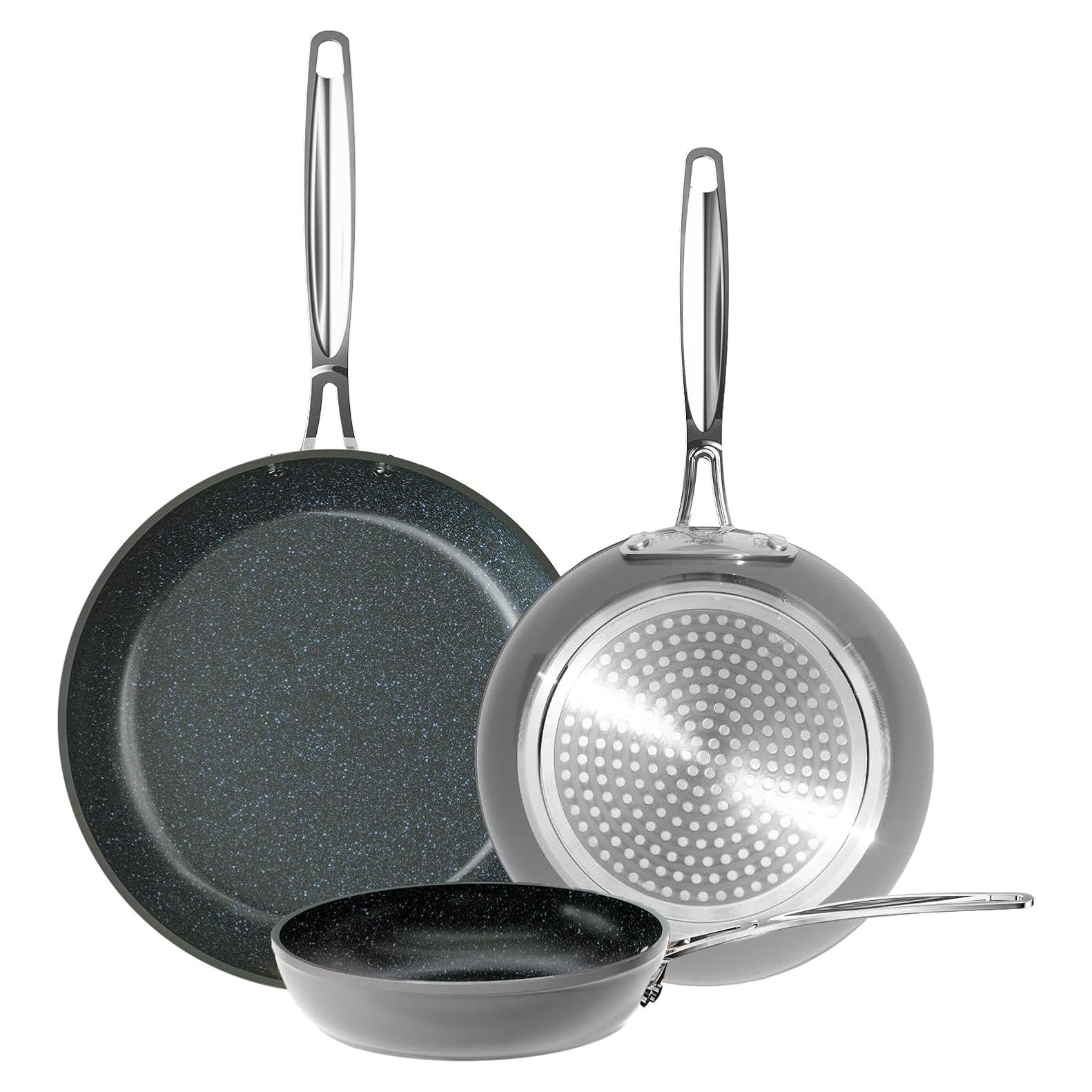 Set de Sartenes Nuwave 3 Piezas Cerámica Duralon Antiadherente