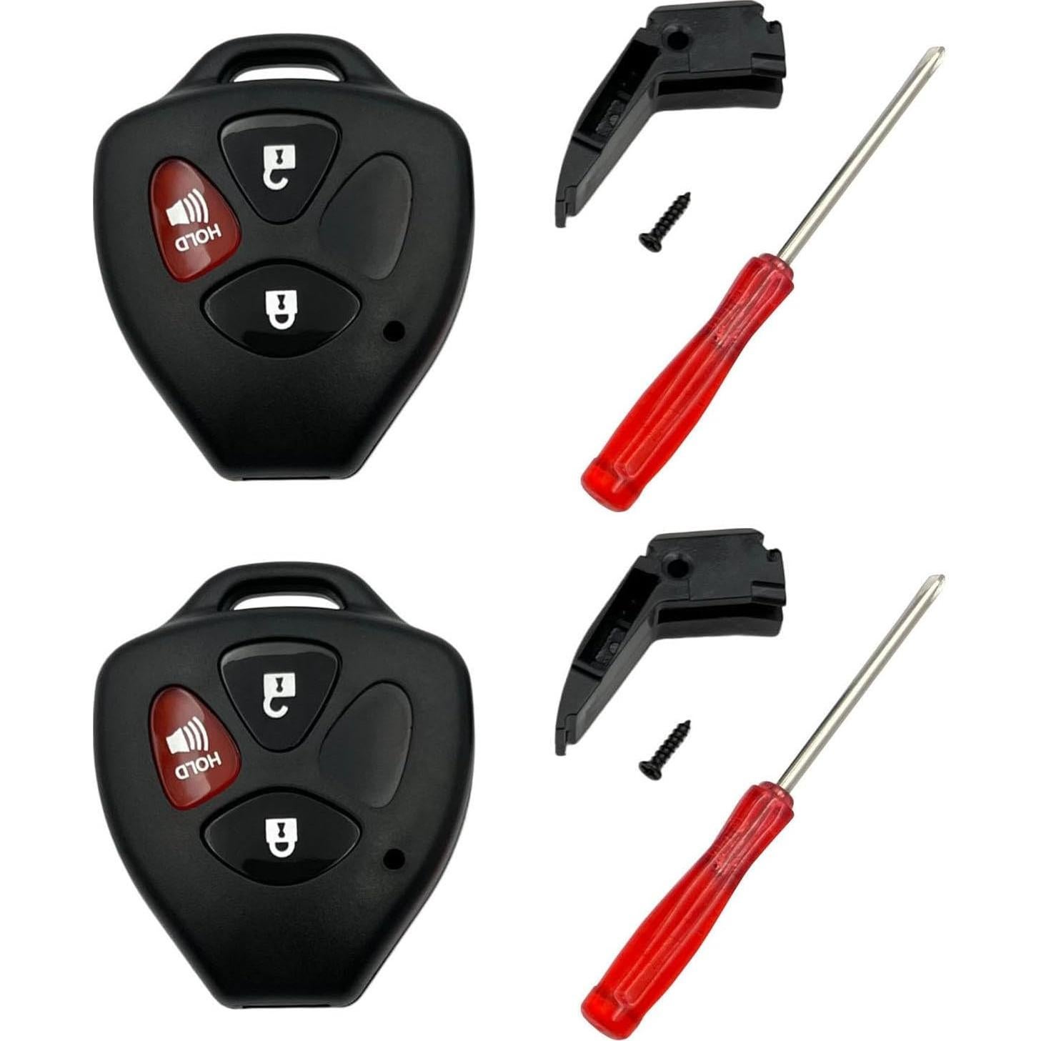Carcasa de llavero Toyota 3 botones WKIOERAD 067 - 2 Pcs