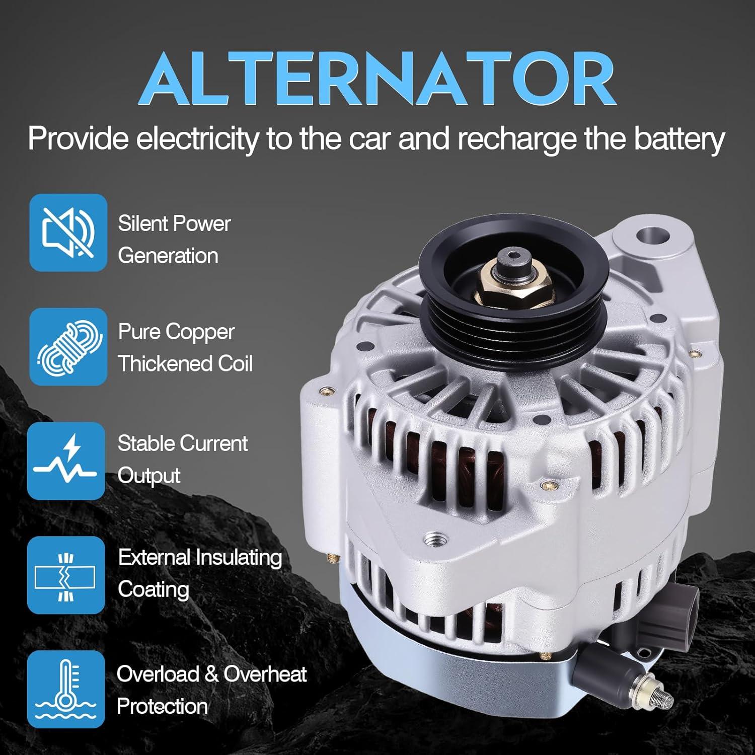 Alternador BULIAZY 80 Amp para Toyota Yaris 1.5L 2006-2009