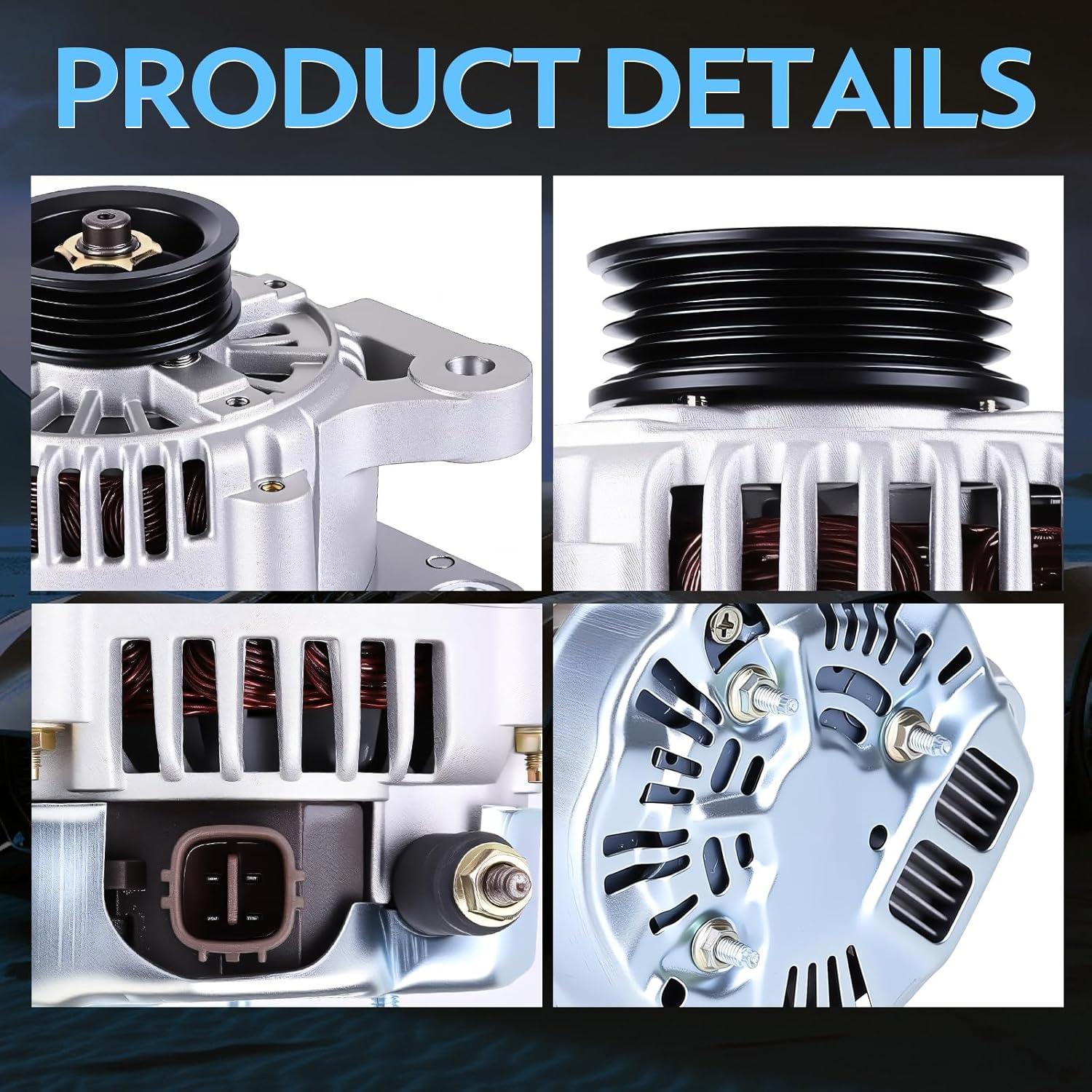 Alternador BULIAZY 80 Amp para Toyota Yaris 1.5L 2006-2009