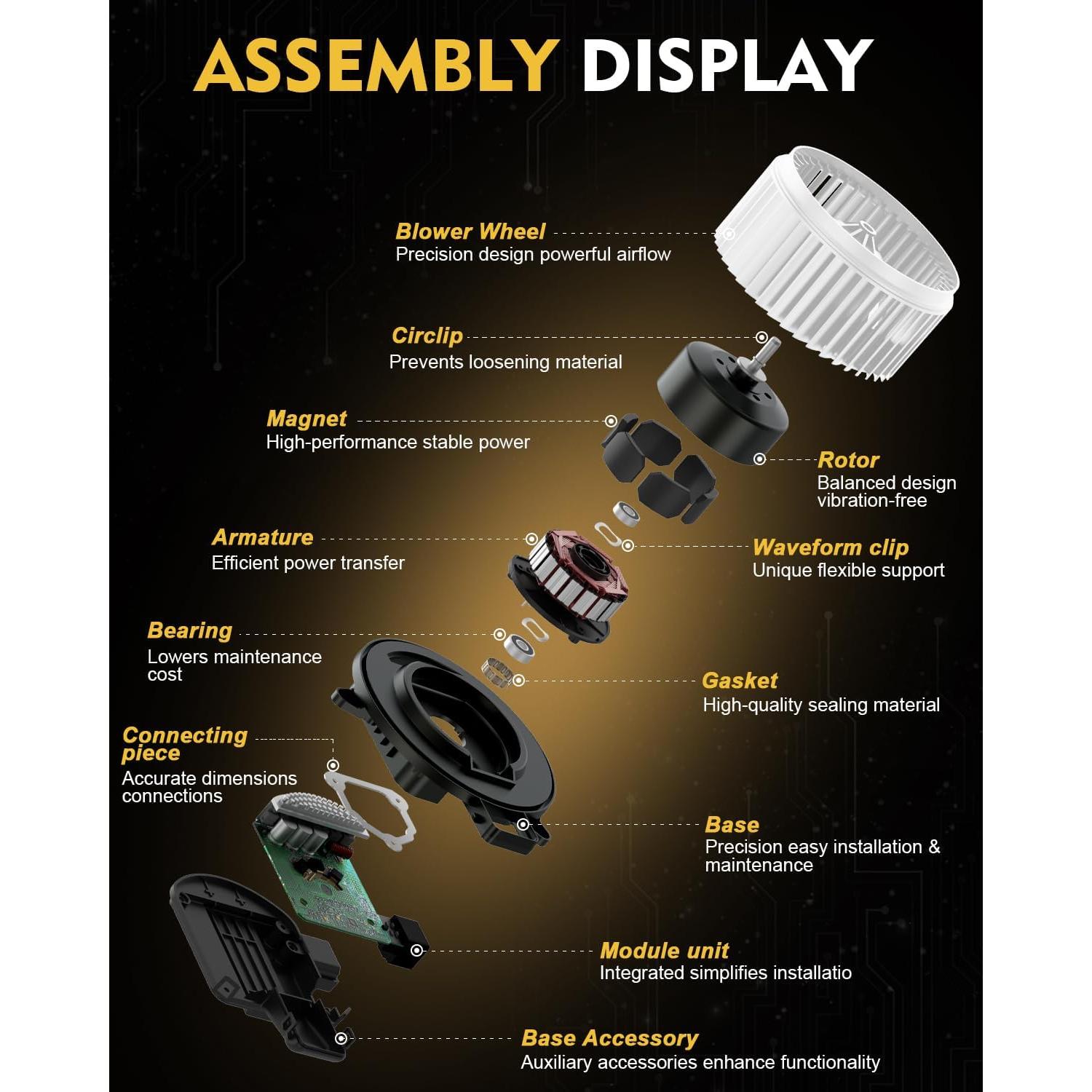 Motor de Soplador AATEE 700235 para Toyota Yaris y Scion xD