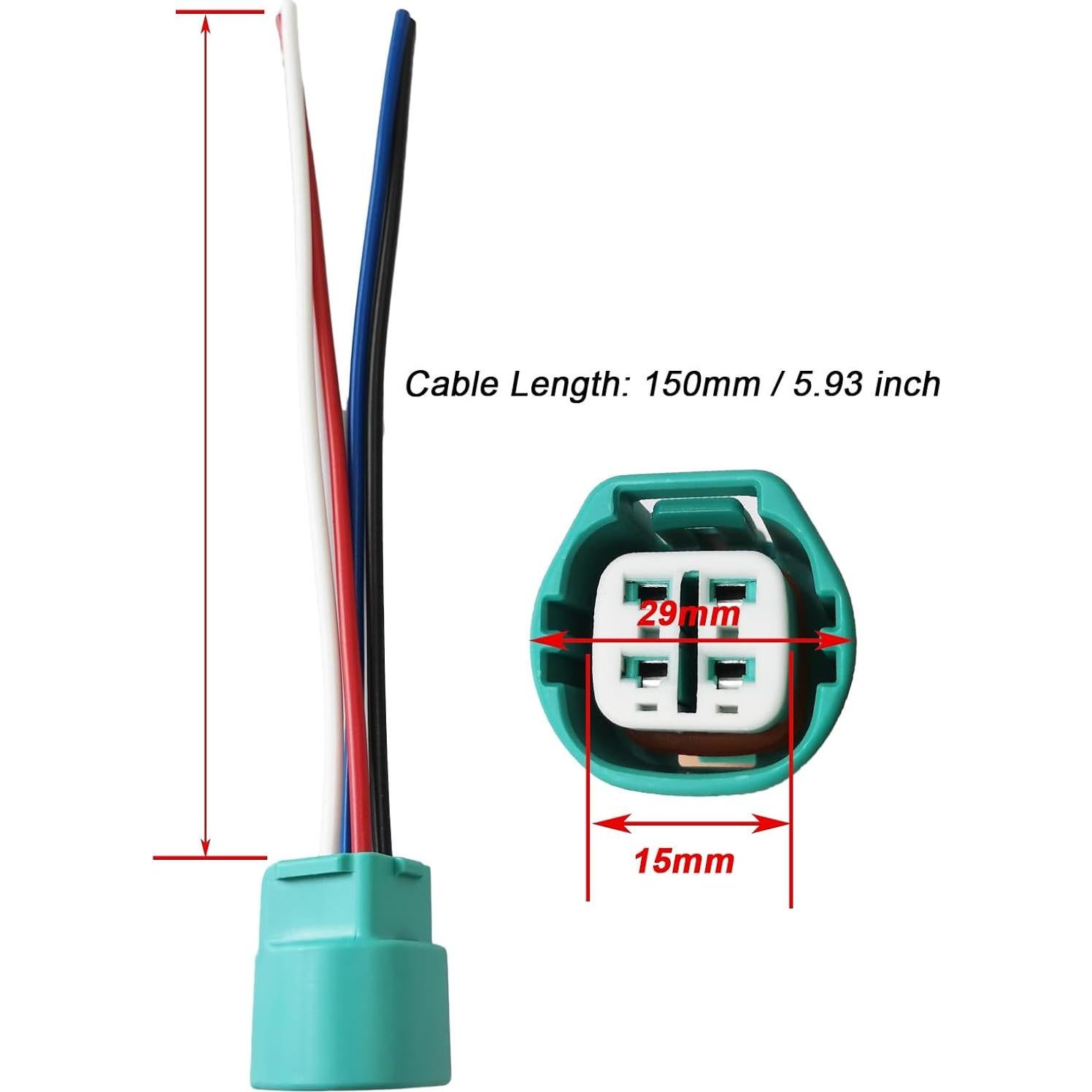 Conector de cableado 4 pines Micarun para Toyota Lexus Nissan