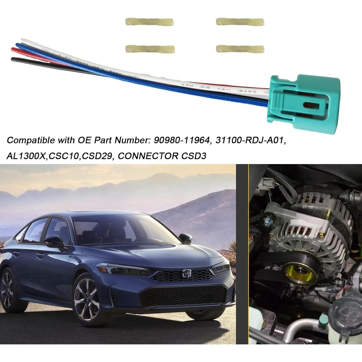 Conector de cableado 4 pines Micarun para Toyota Lexus Nissan