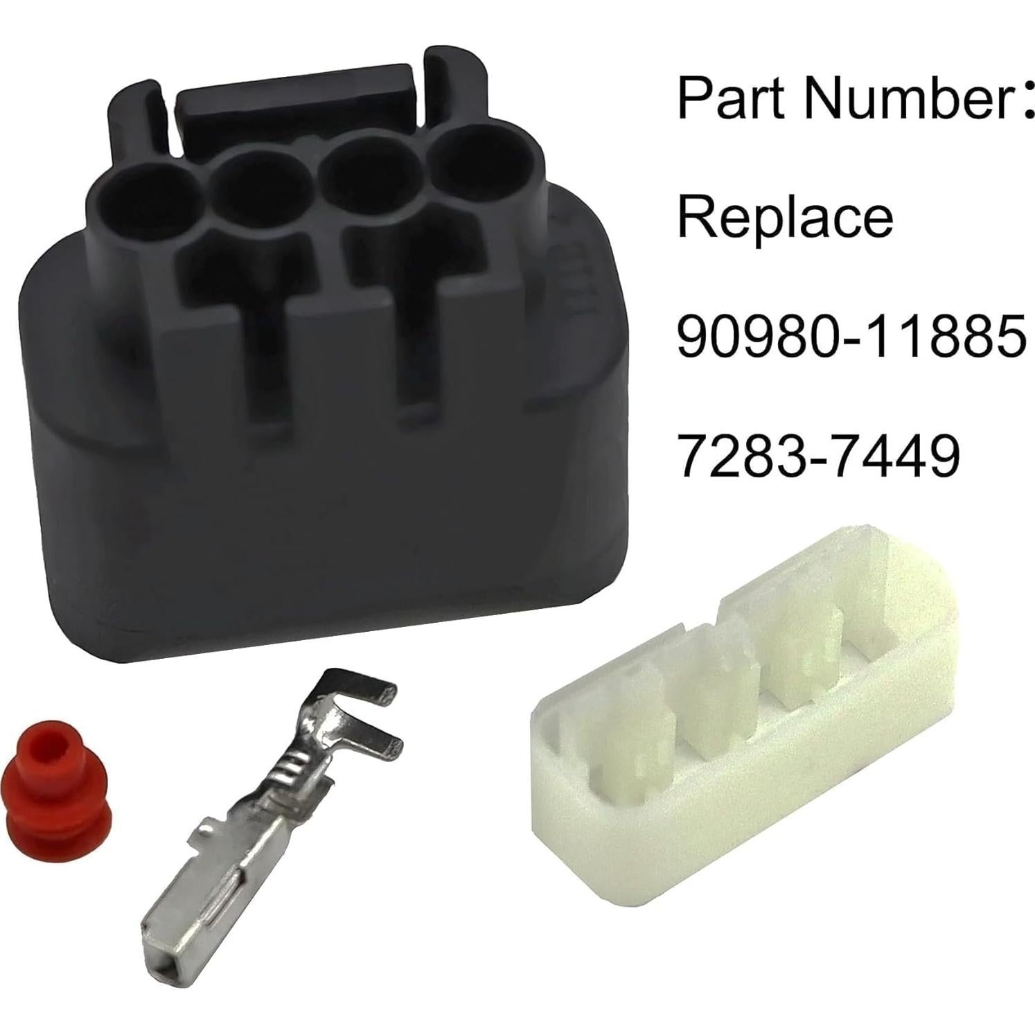 Conector de Enchufe de Bobina de Encendido Shtuomoland 4 Pines