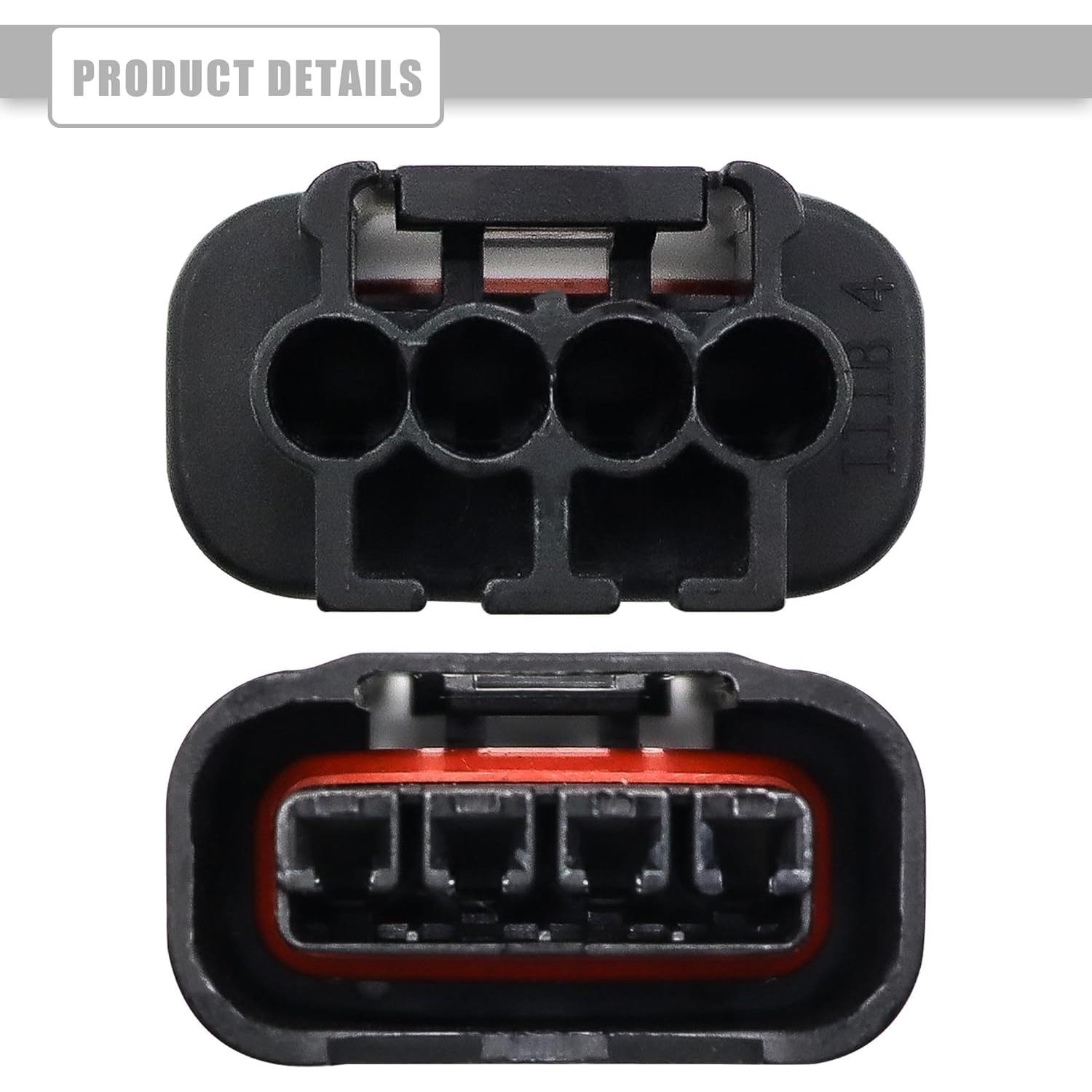 Conector de Enchufe de Bobina de Encendido Shtuomoland 4 Pines