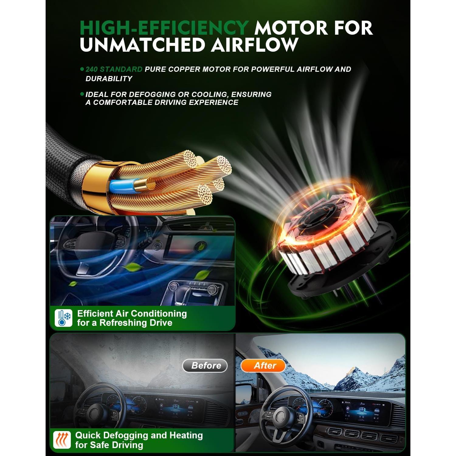 Motor de Soplador de Calefacción HVAC SZKAIDAG 12V 150W