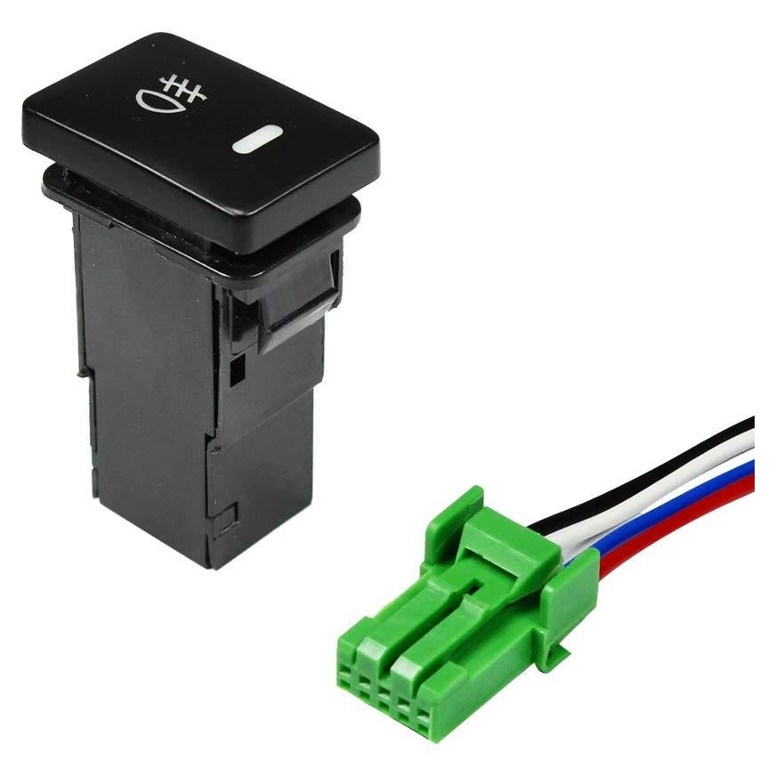 Interruptor de Botón LED 4 Polos 12V YUNPICAR para Toyota