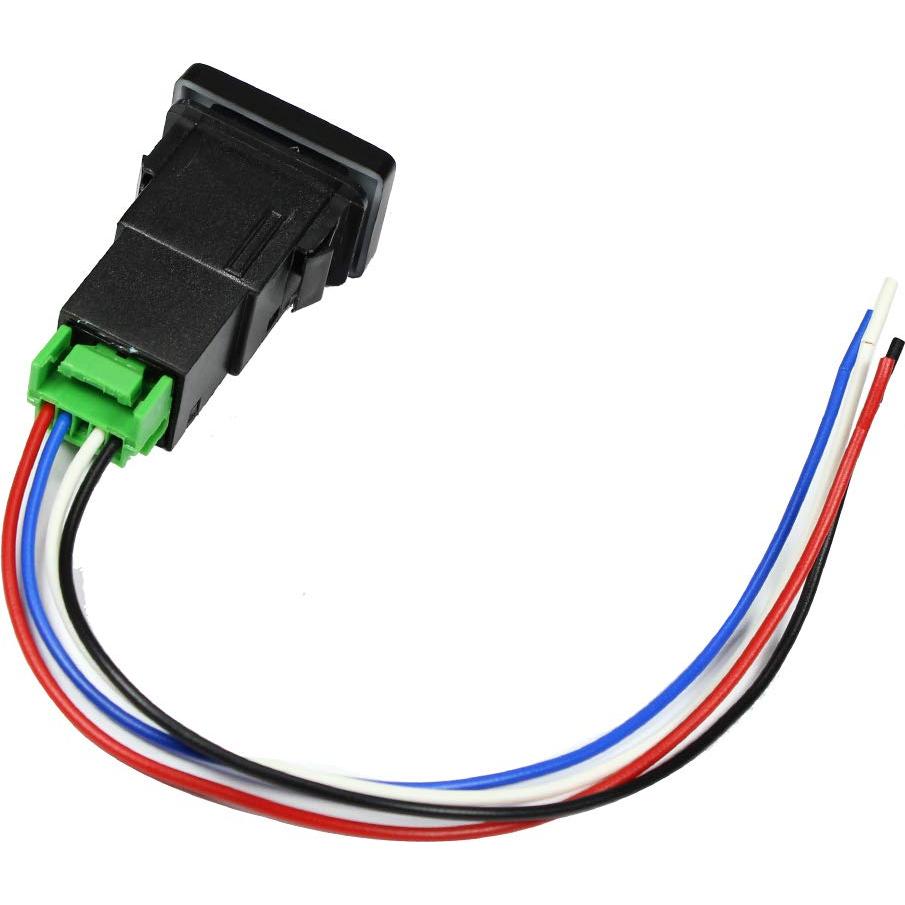 Interruptor de Botón LED 4 Polos 12V YUNPICAR para Toyota