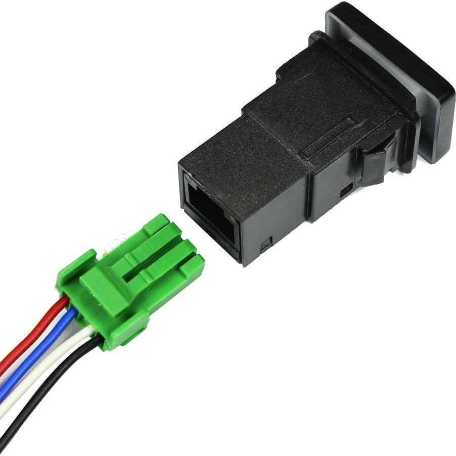 Interruptor de Botón LED 4 Polos 12V YUNPICAR para Toyota
