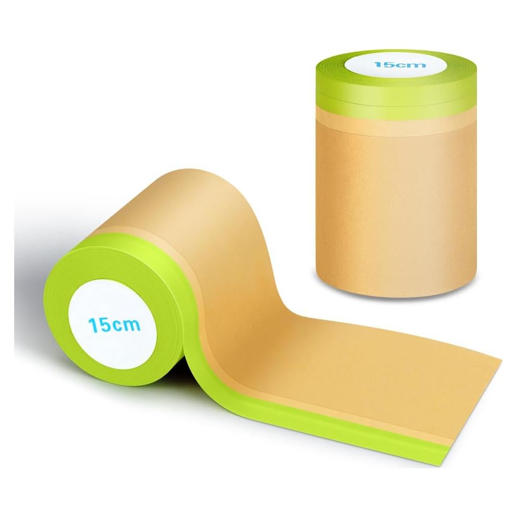 Cinta y Papel de Enmascarar NETEHA 2 Rollos 15.24cm x 15.24m