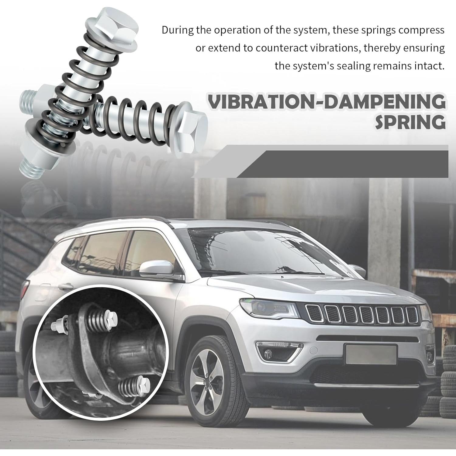 Kit de Tornillos de Escape YGDMD M10x1.5 con Resortes