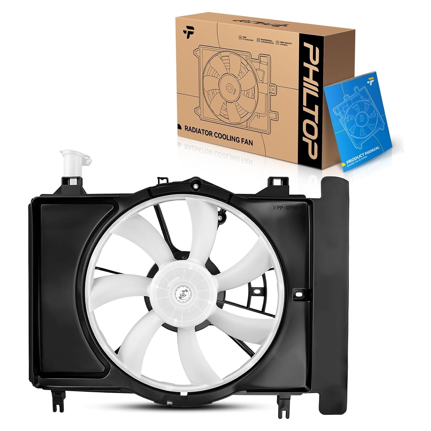 Ventilador de Enfriamiento Radiador PHILTOP para Toyota Yaris 2007-2019