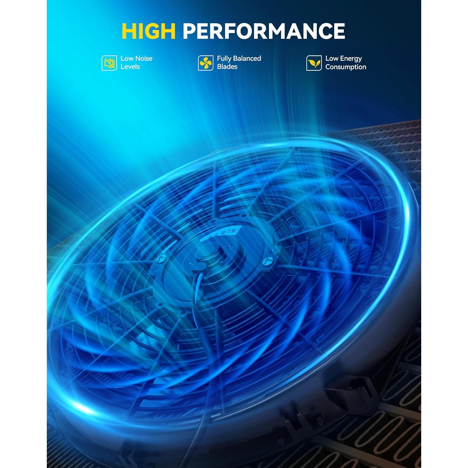 Ventilador de Enfriamiento Radiador PHILTOP para Toyota Yaris 2007-2019