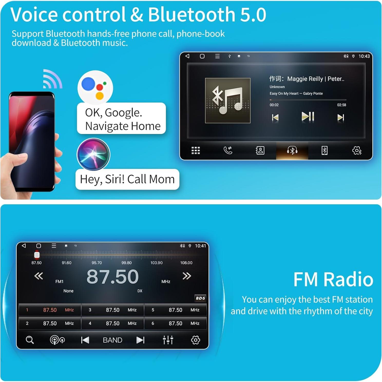 Radio Android 14 HNOPYHNT para Toyota Camry 2007-2011, Pantalla Táctil 9"