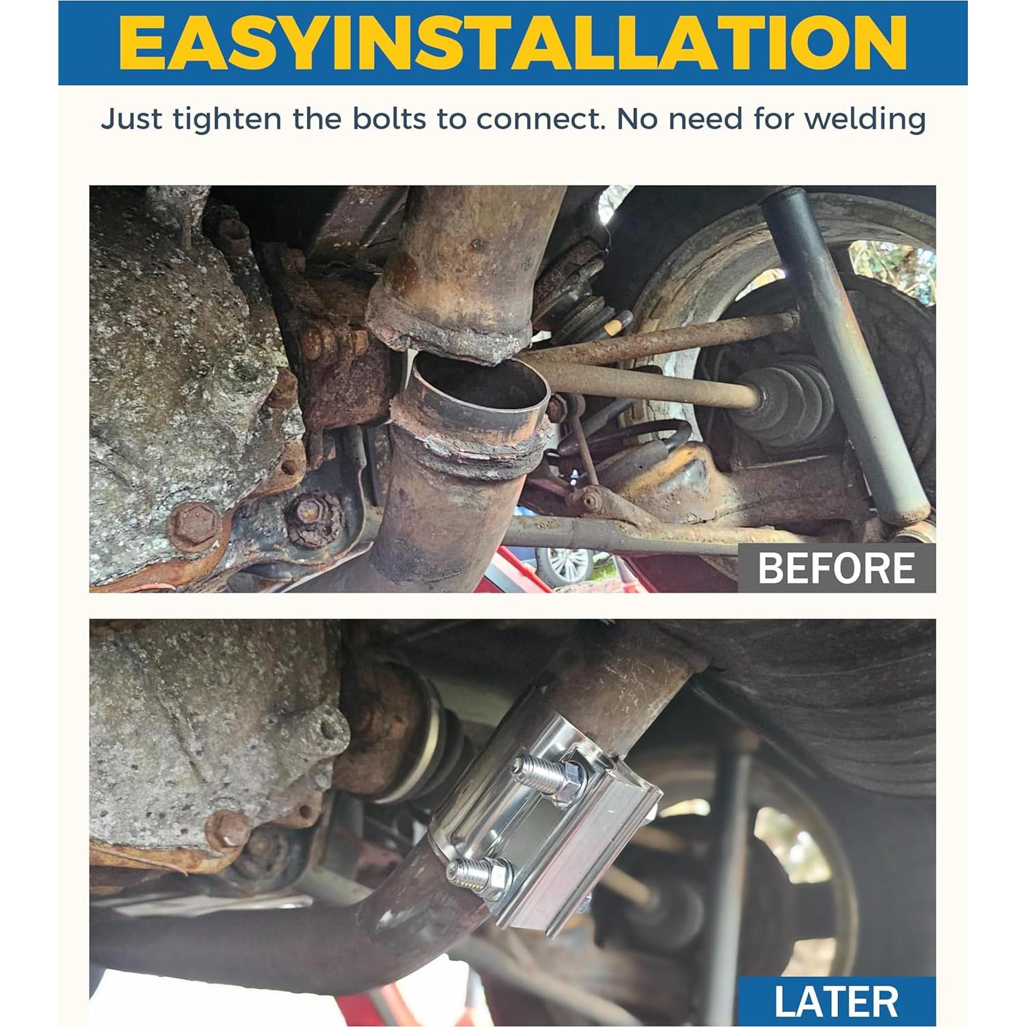 Abrazadera de Escape UBOG 6.99 cm Acero Inoxidable