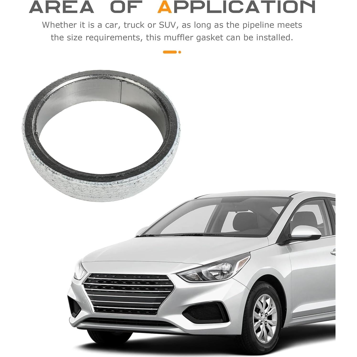 Junta de Colector de Escape SCUARI 45mm - Sello a Prueba de Fugas